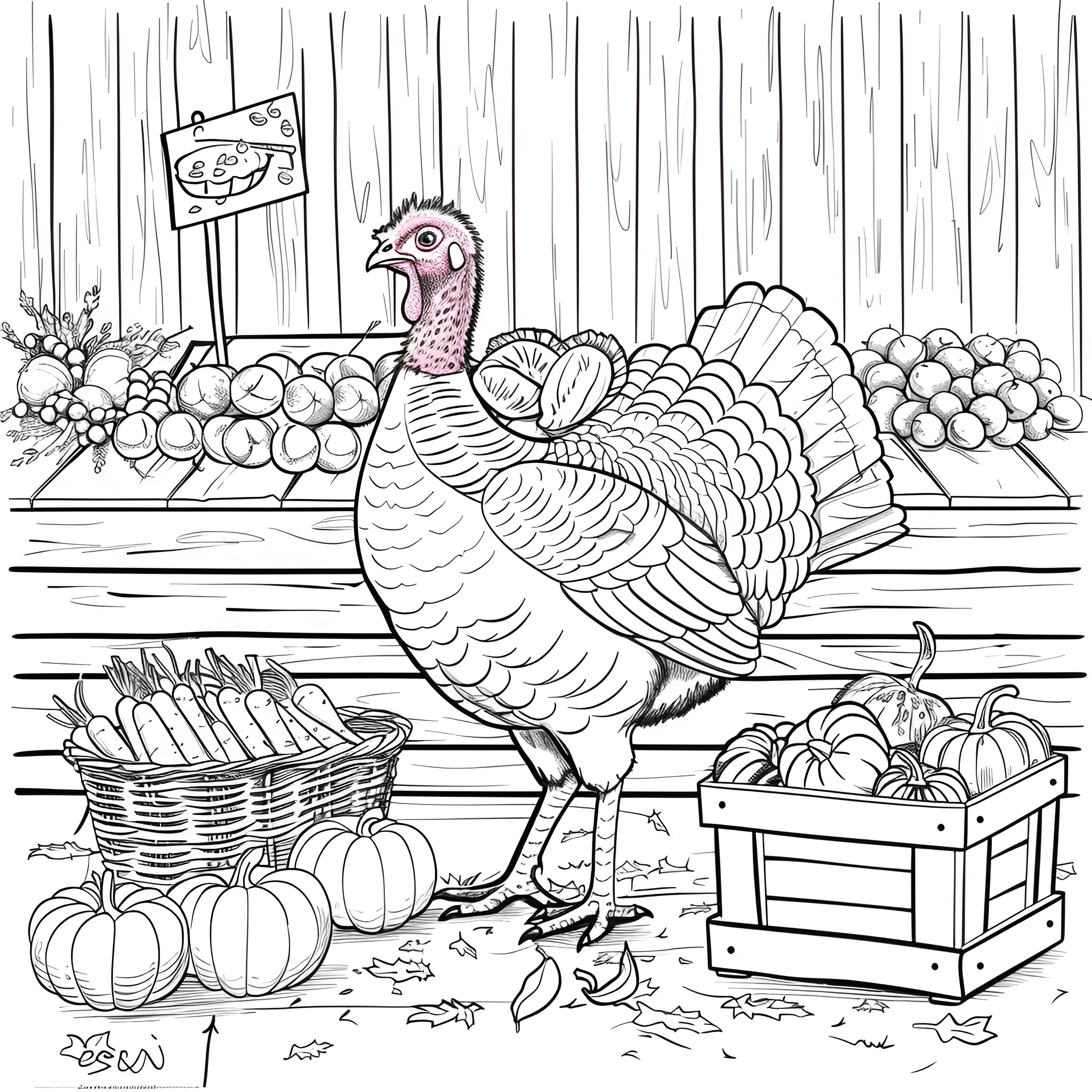 32 Best Turkey Coloring Pages (Free Printable PDFs)