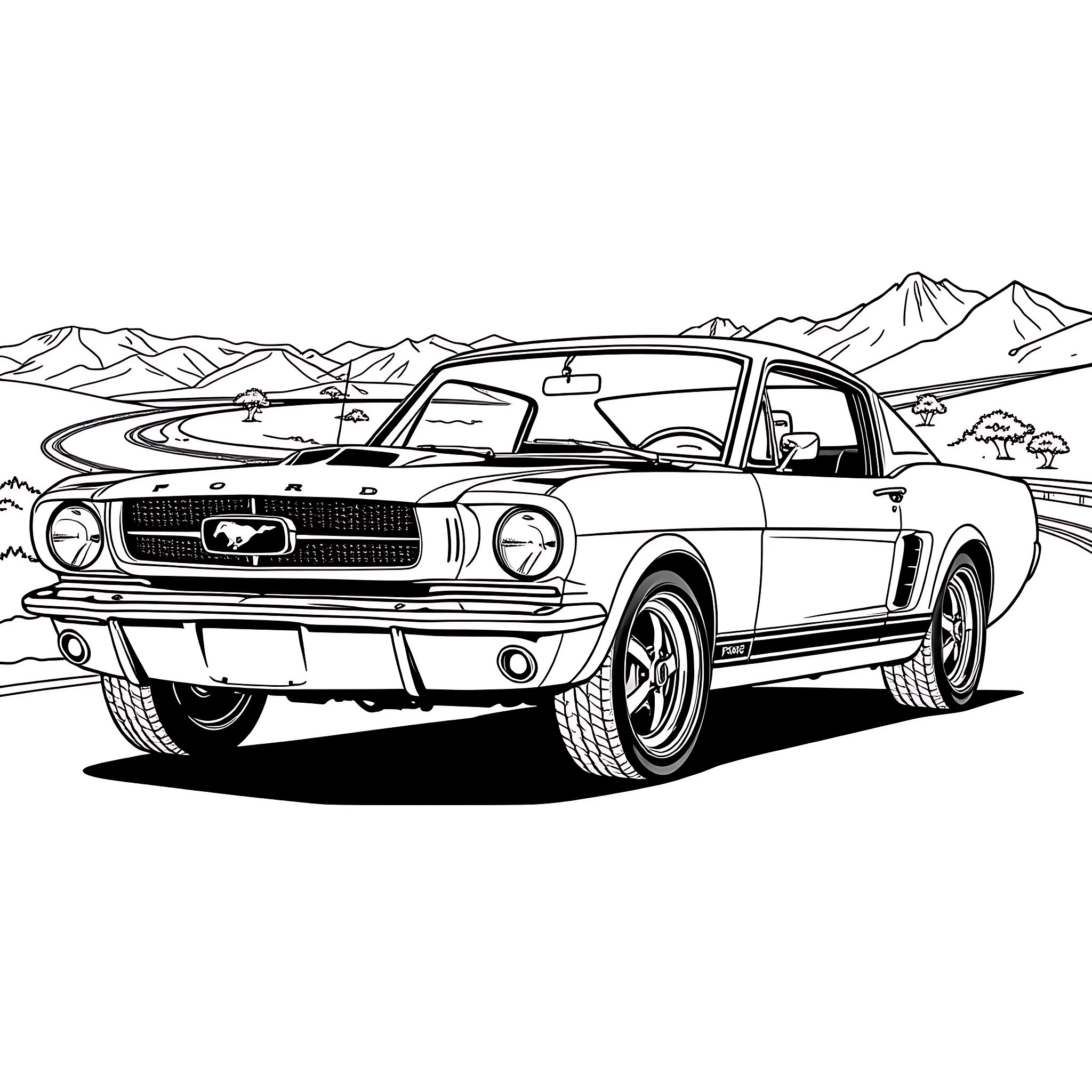 6 Best Ford Mustang Coloring Pages (Free Printable PDFs)