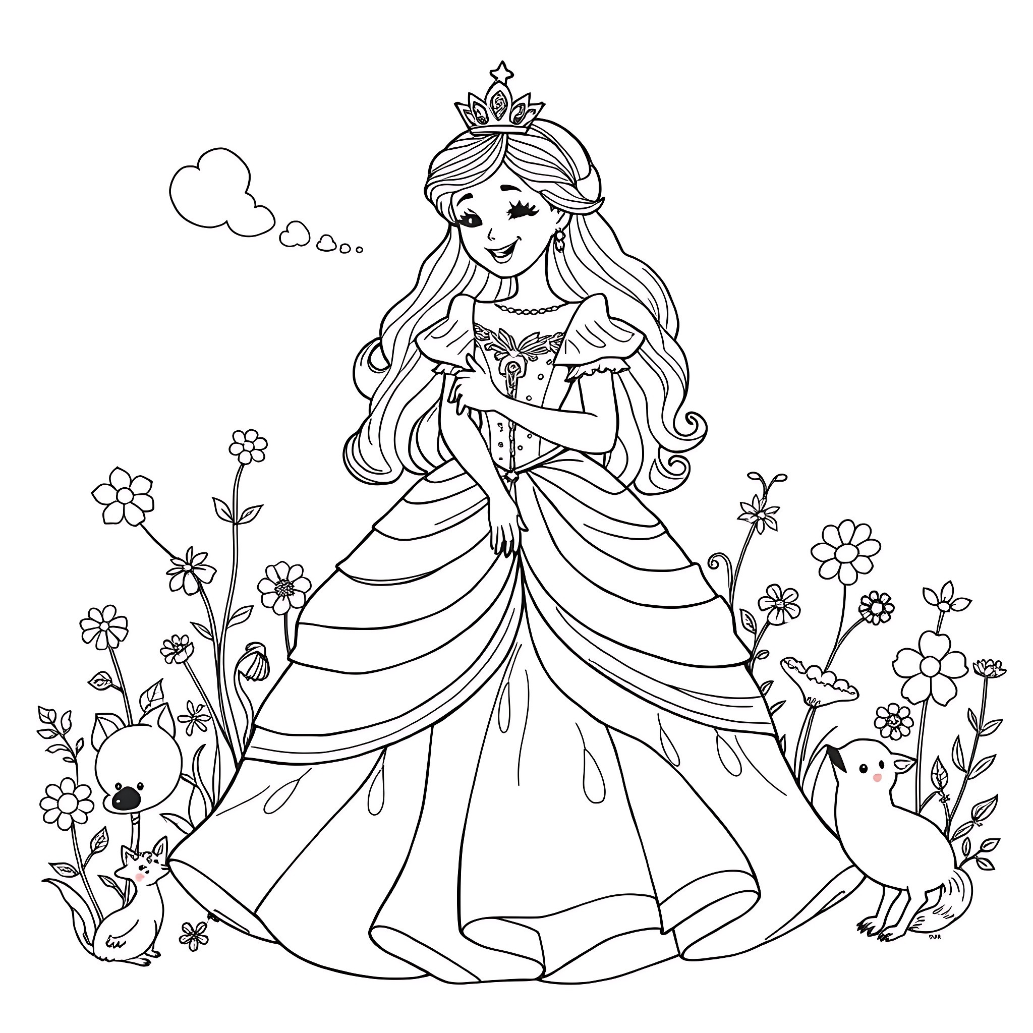 39 Best Princess Coloring Pages (Free Printable PDFs)