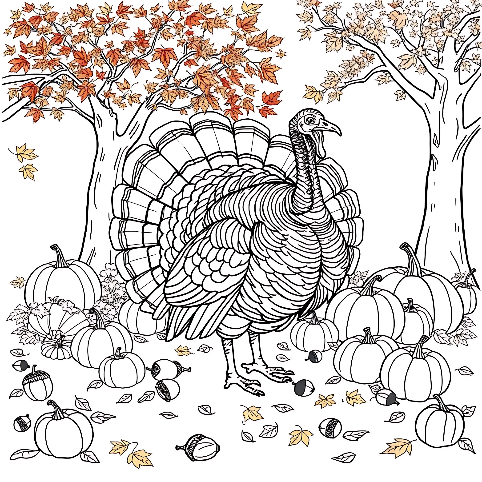 32 Best Turkey Coloring Pages (Free Printable PDFs)
