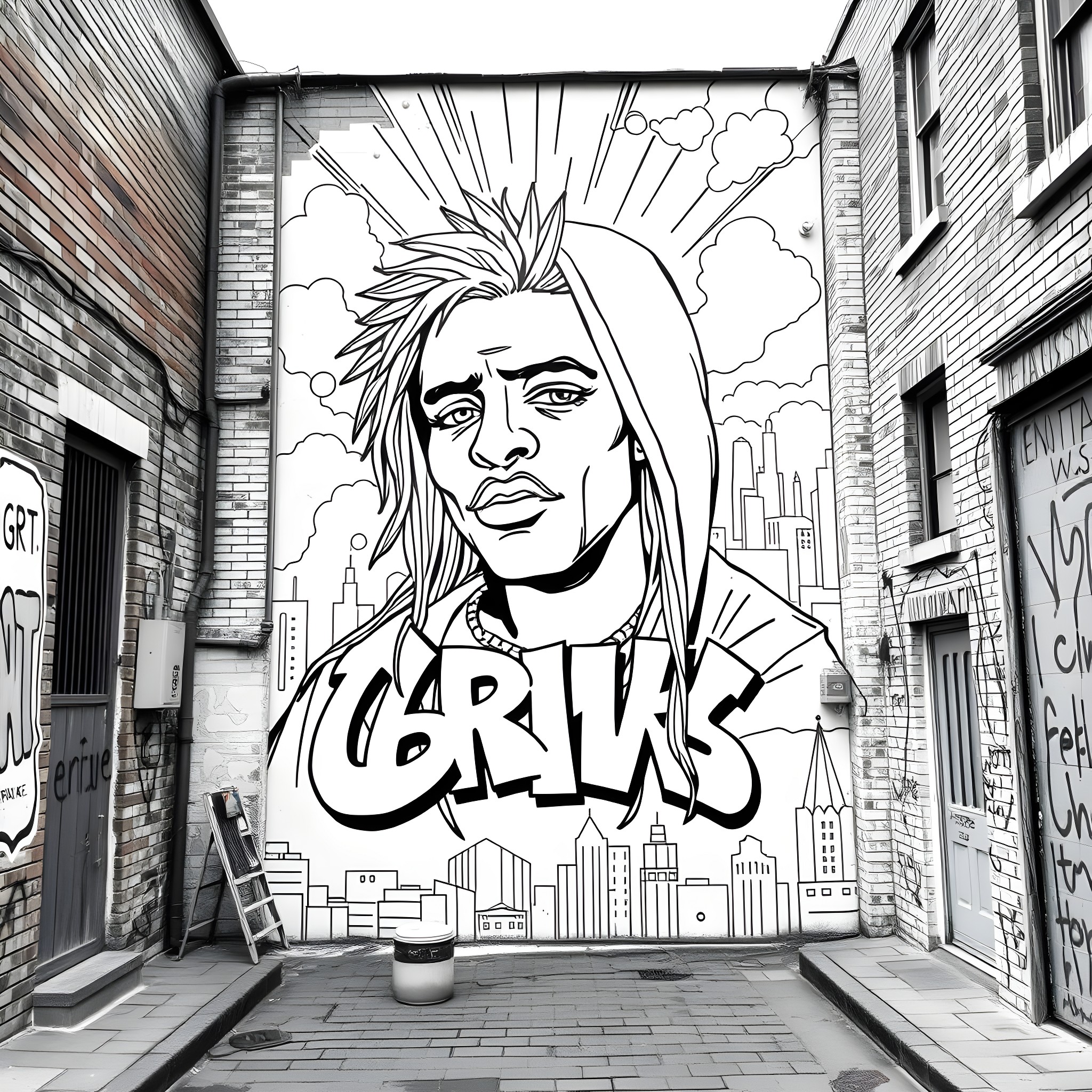 70 Best Graffiti Coloring Pages (Free Printable PDFs)