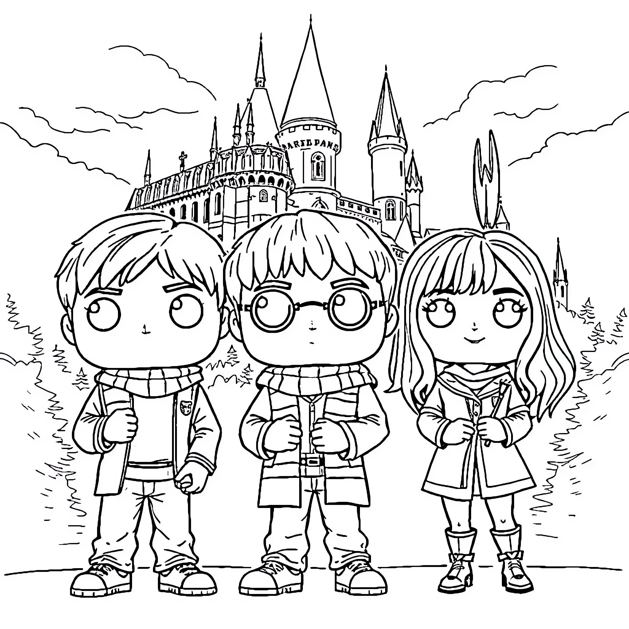 1 Best Golden Trio Coloring Pages (Free Printable PDFs)