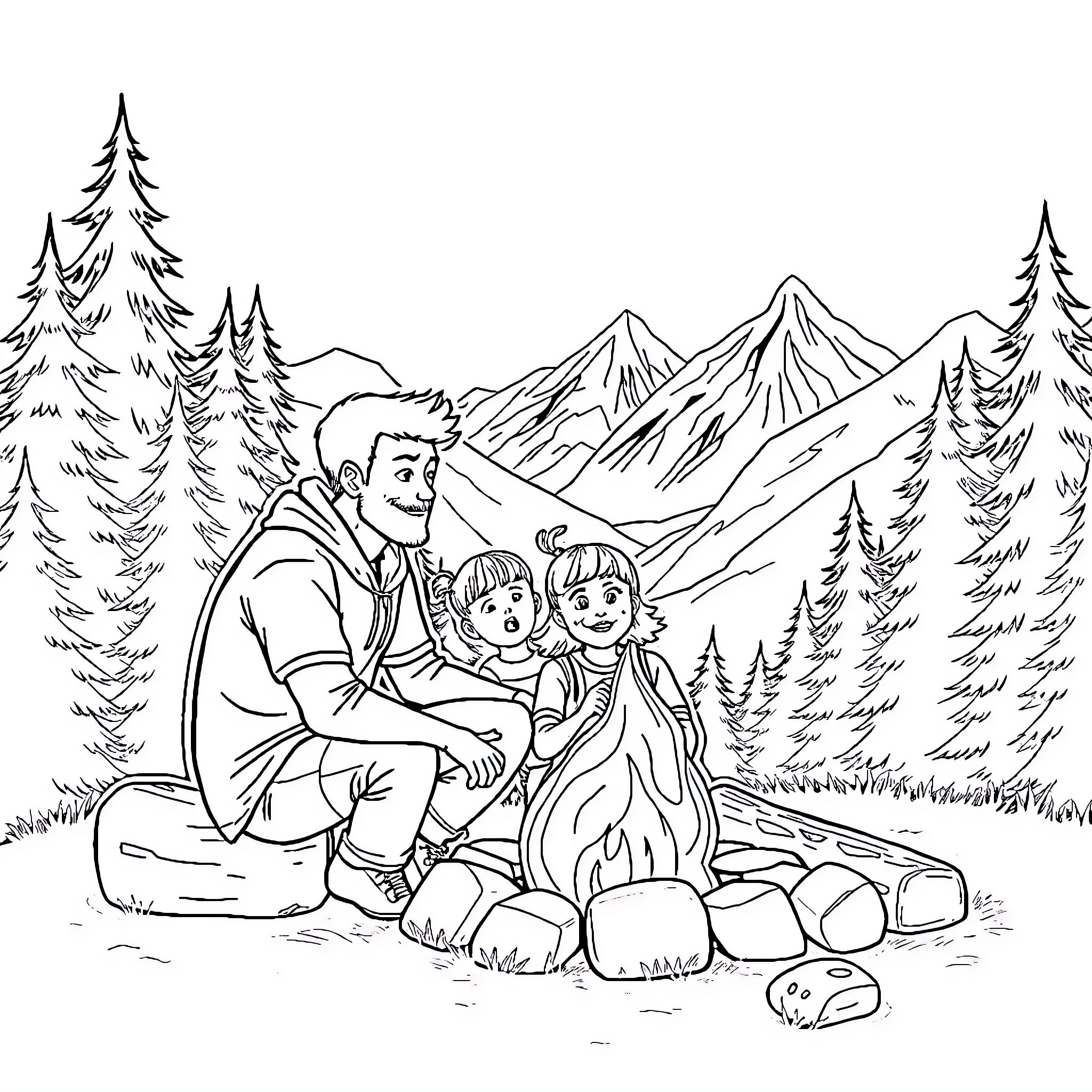 Best Dad and Daughter Coloring Pages (Free Printable PDF)