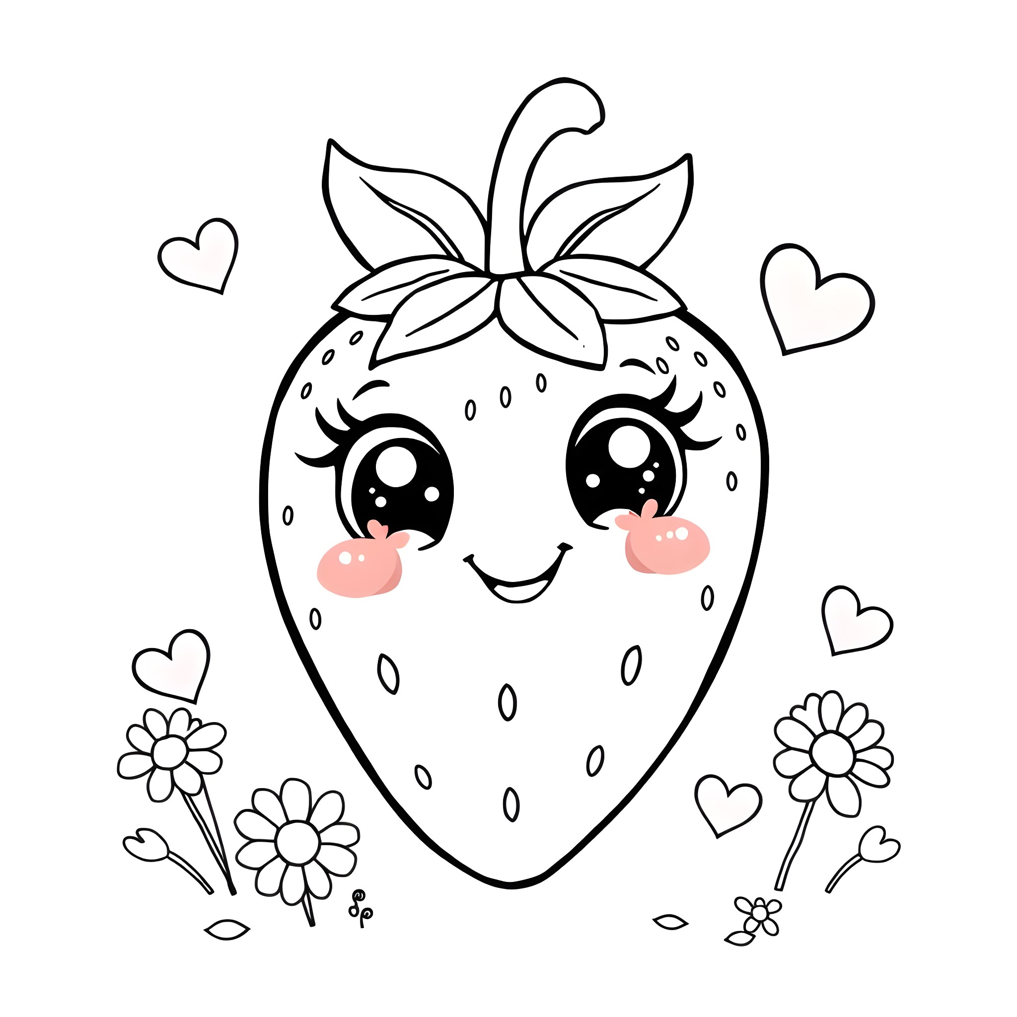3 Best Strawberry Coloring Pages (Free Printable PDFs)