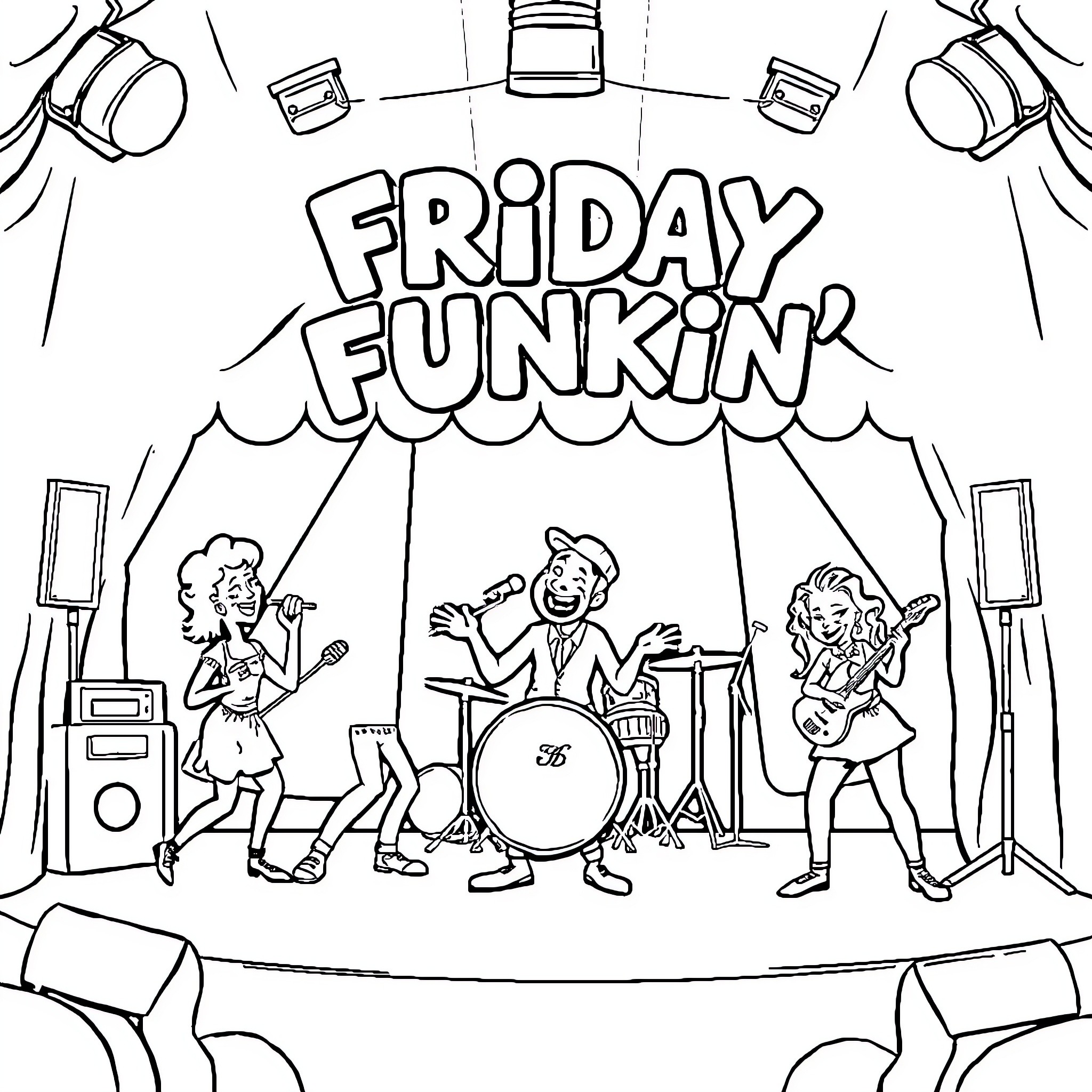 1 Best Freddy's Characters Coloring Pages (Free Printable PDFs)