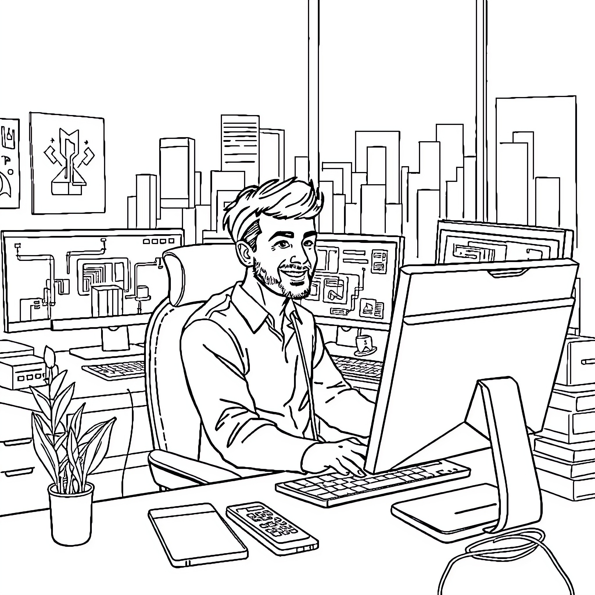 1 Best Technologist Coloring Pages (Free Printable PDFs)