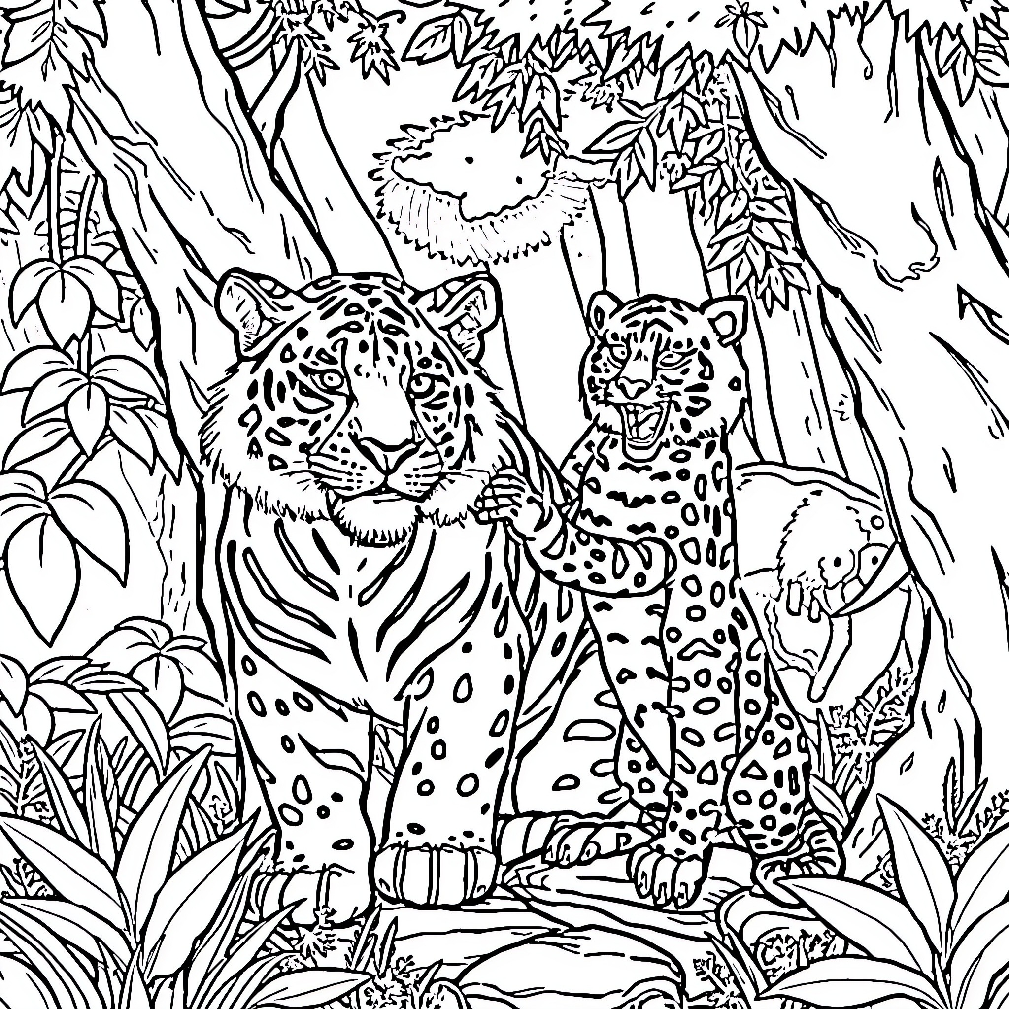 Best Elephant and Tiger Coloring Pages (Free Printable PDF)