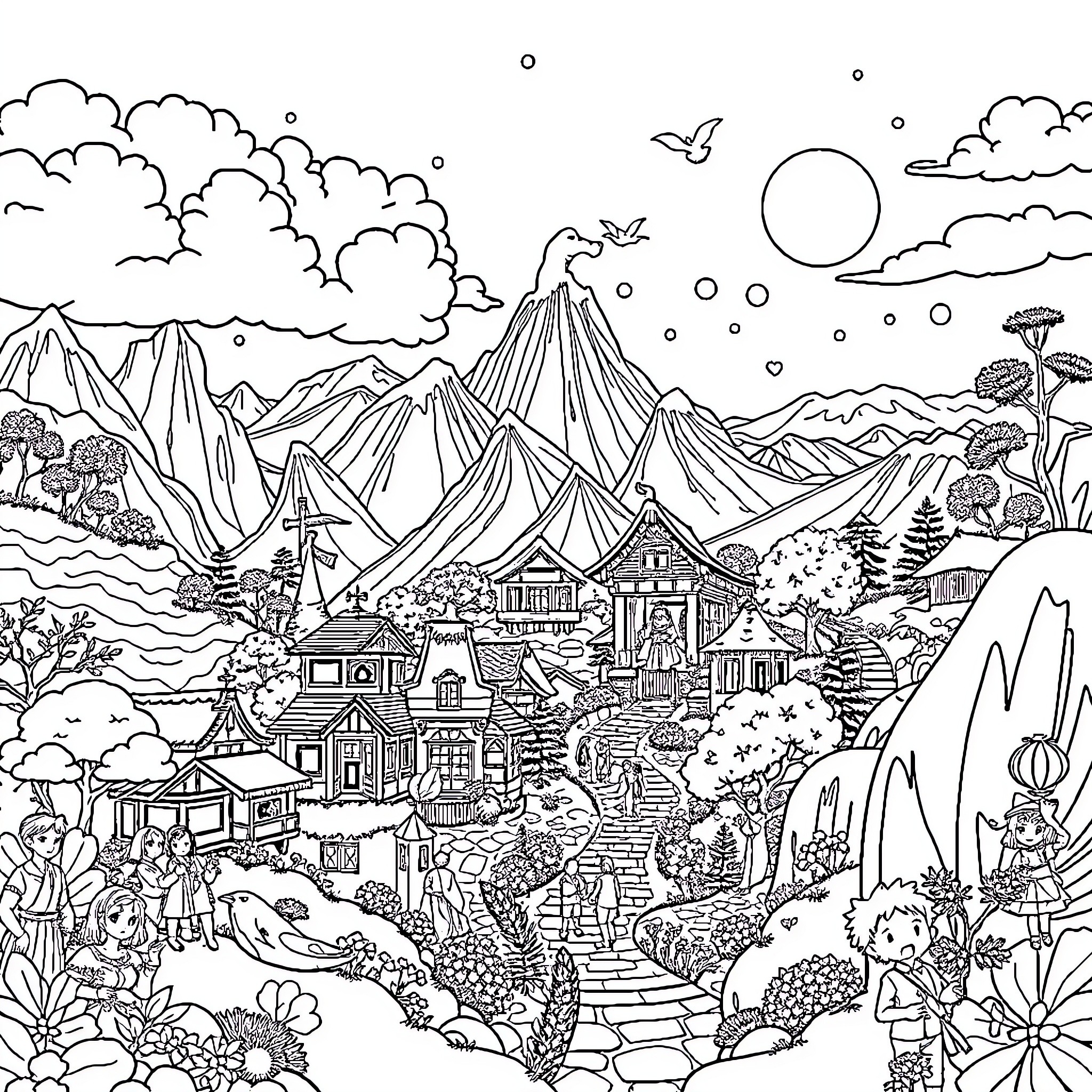 2 Best Ghibli Coloring Pages (Free Printable PDFs)
