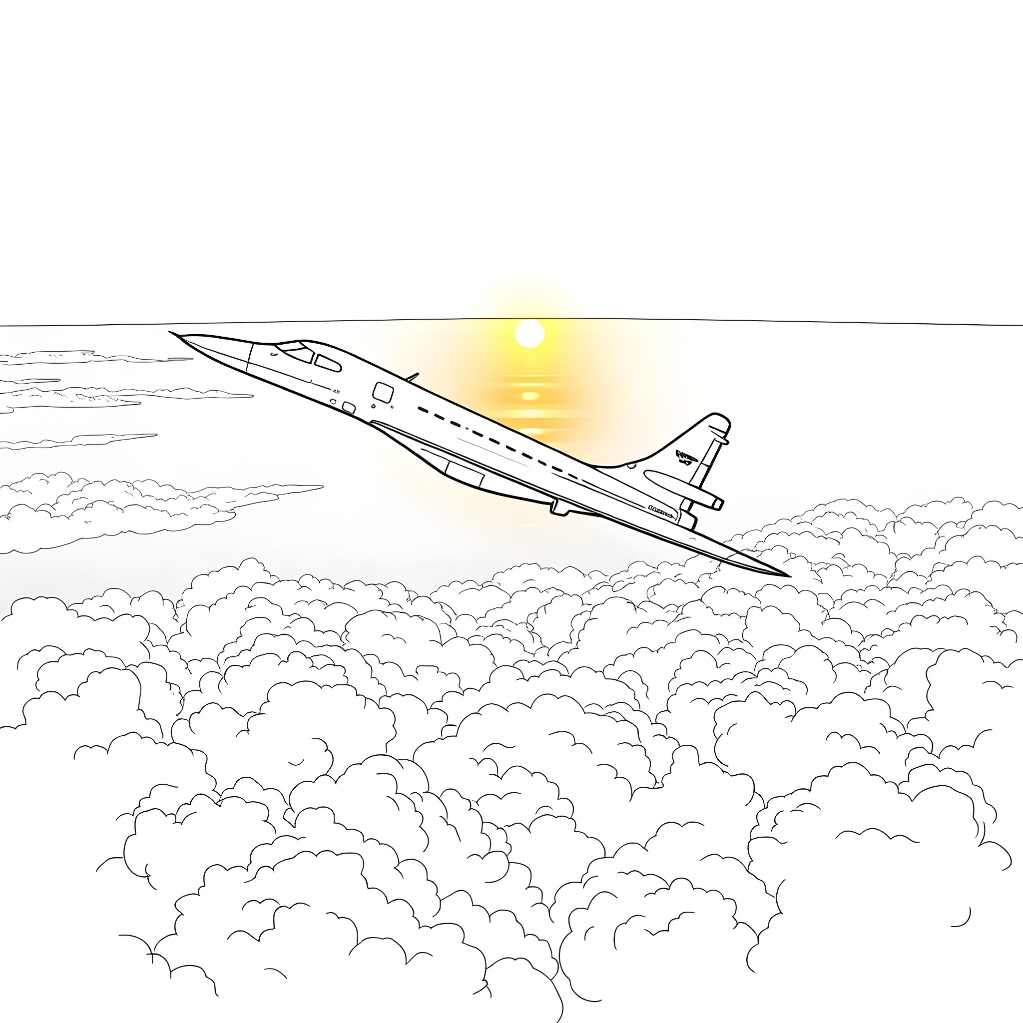 4 Best Concorde Coloring Pages (Free Printable PDFs)