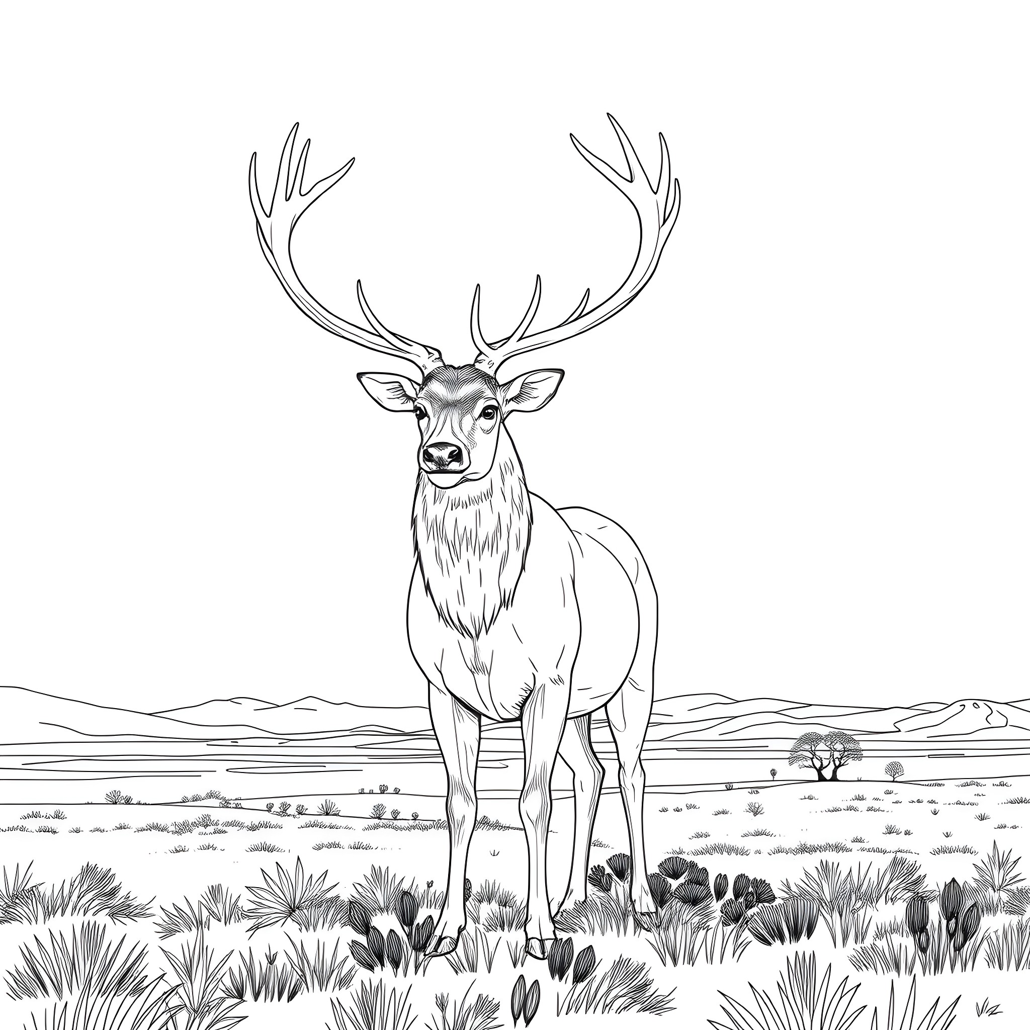 104 Best Deer Coloring Pages (Free Printable PDFs)