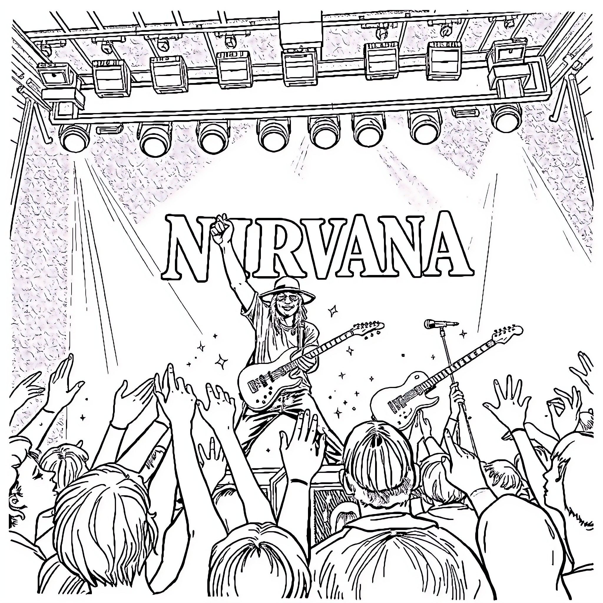 Best Nirvana Coloring Pages (Free Printable PDF)