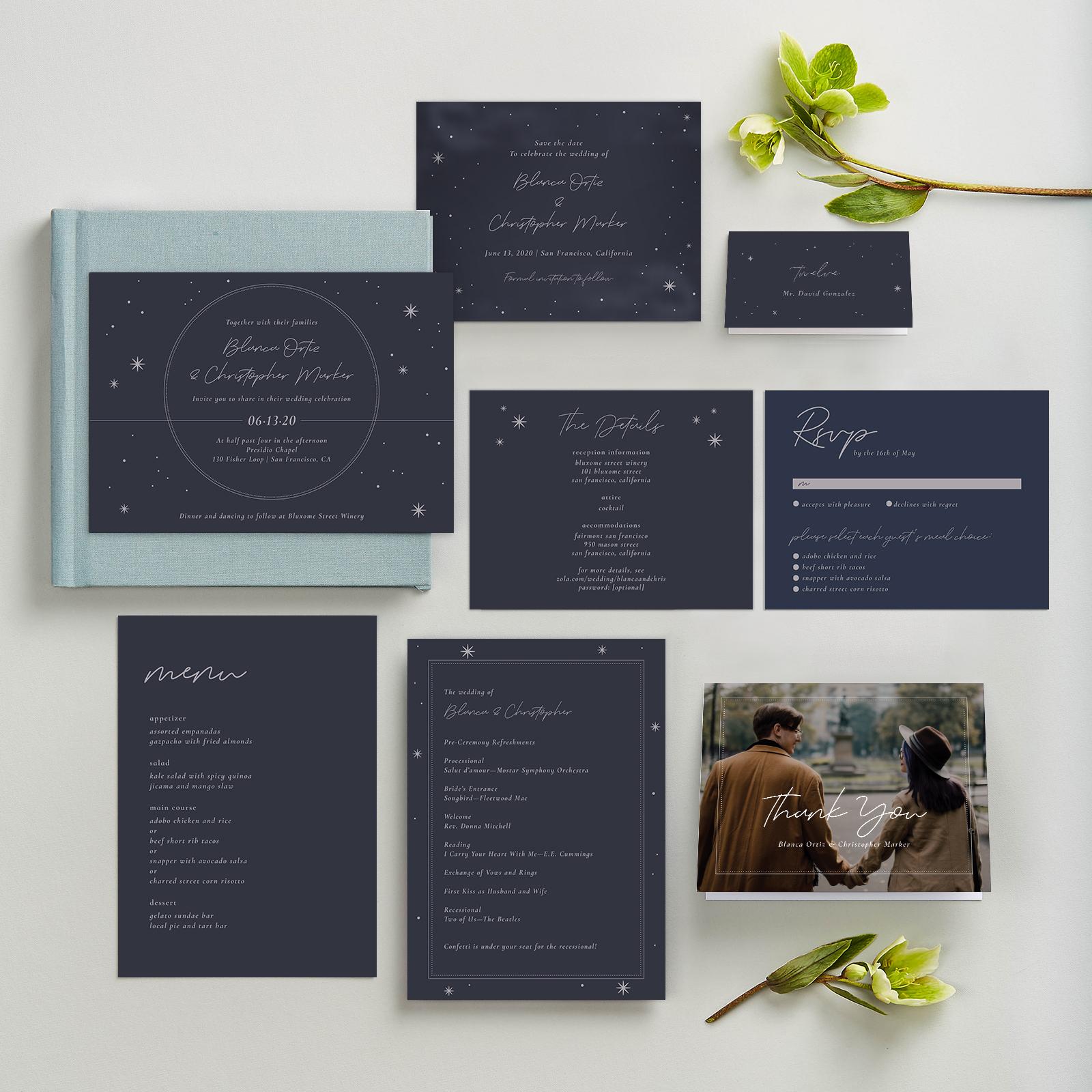 Zola Wedding Invitations Splendor Landscape