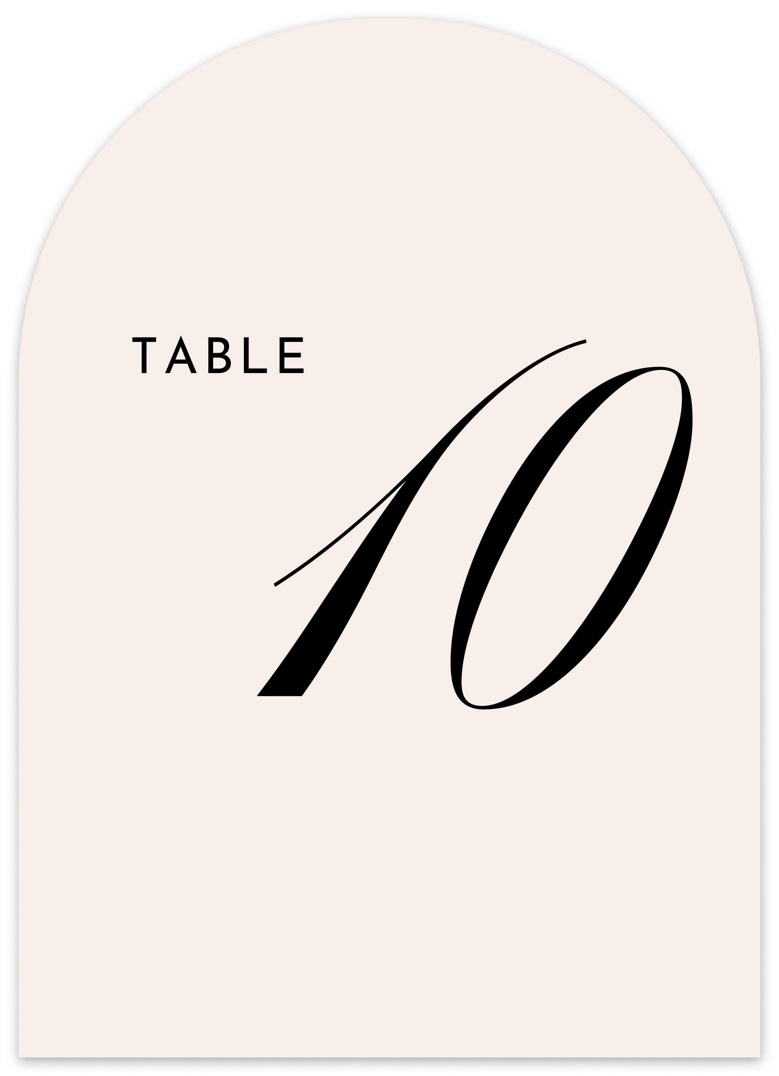 Arch Wedding Table Numbers