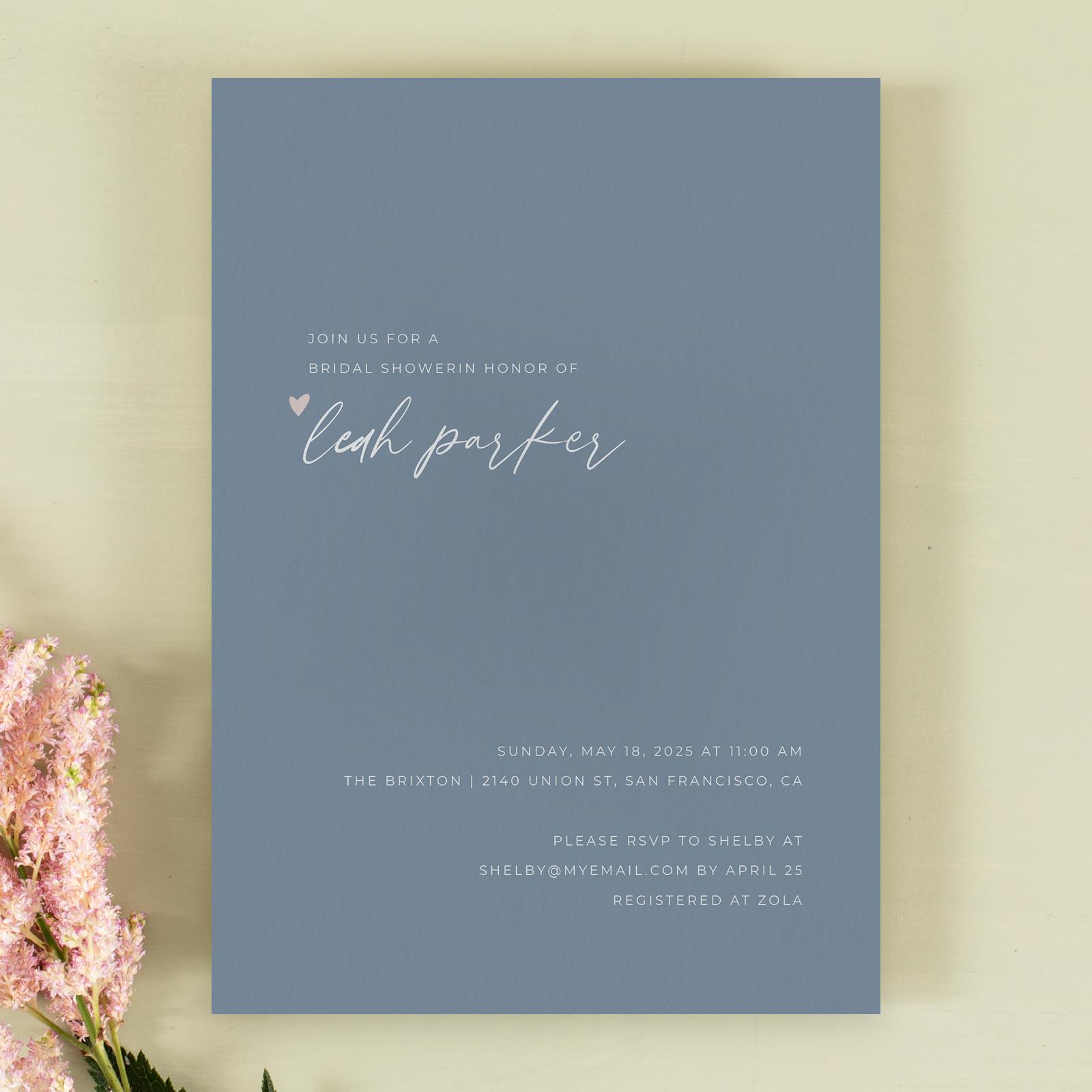 Zola Wedding & Bridal Shower Invitations Marley Classic