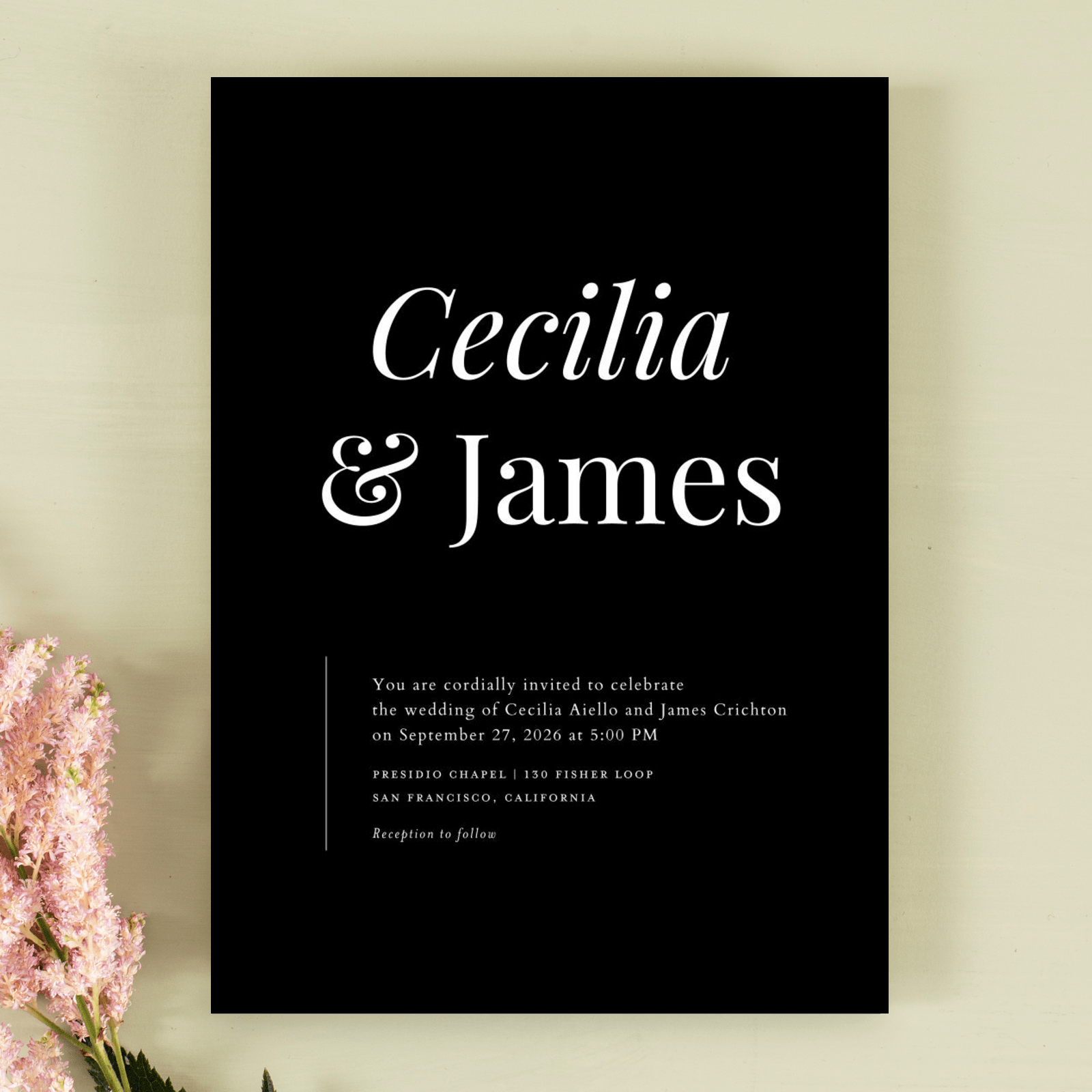 Zola Wedding Invitations Brunswick Portrait