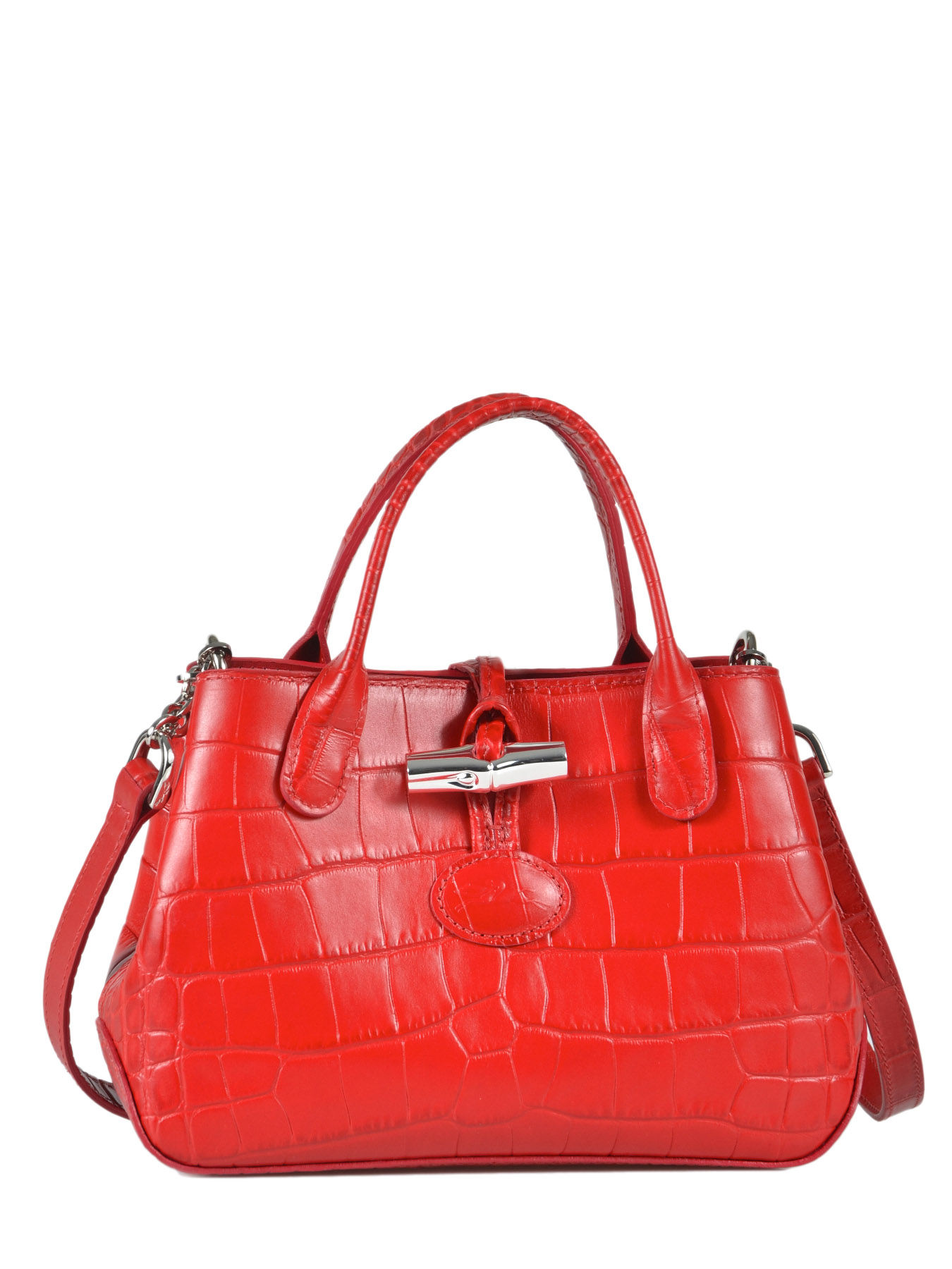 Longchamp Messenger bag Roseau croco Best prices