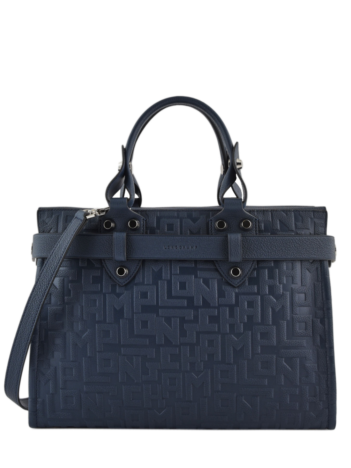 Longchamp La Voyageuse Leather Crossbody Bag IUCN Water