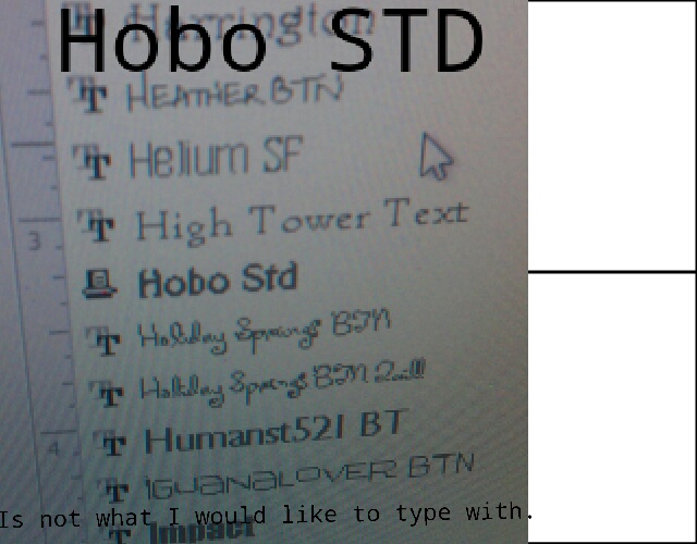 Hobo Std Font