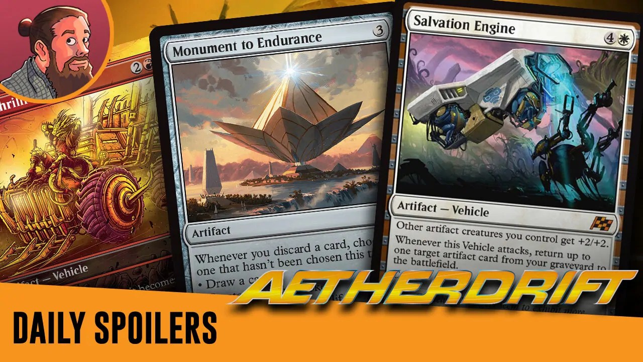 Aetherdrift Spoilers — January 29 Mythic White Vehicle, Discard