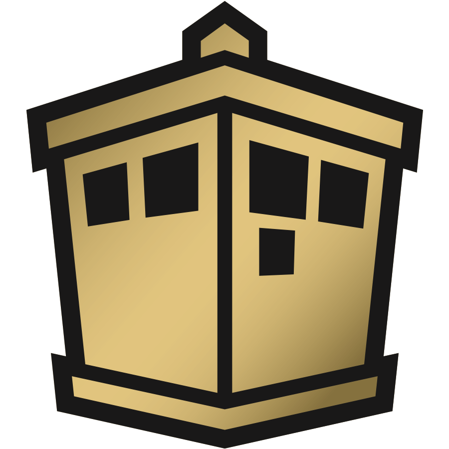 Tardis Stencil Pumpkin