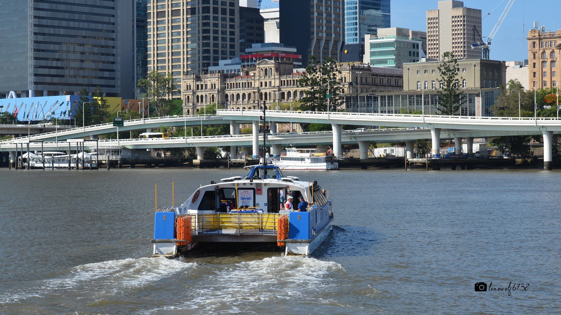 CityCat on the Brisbane River, South Bank, Brisbane Queensland by