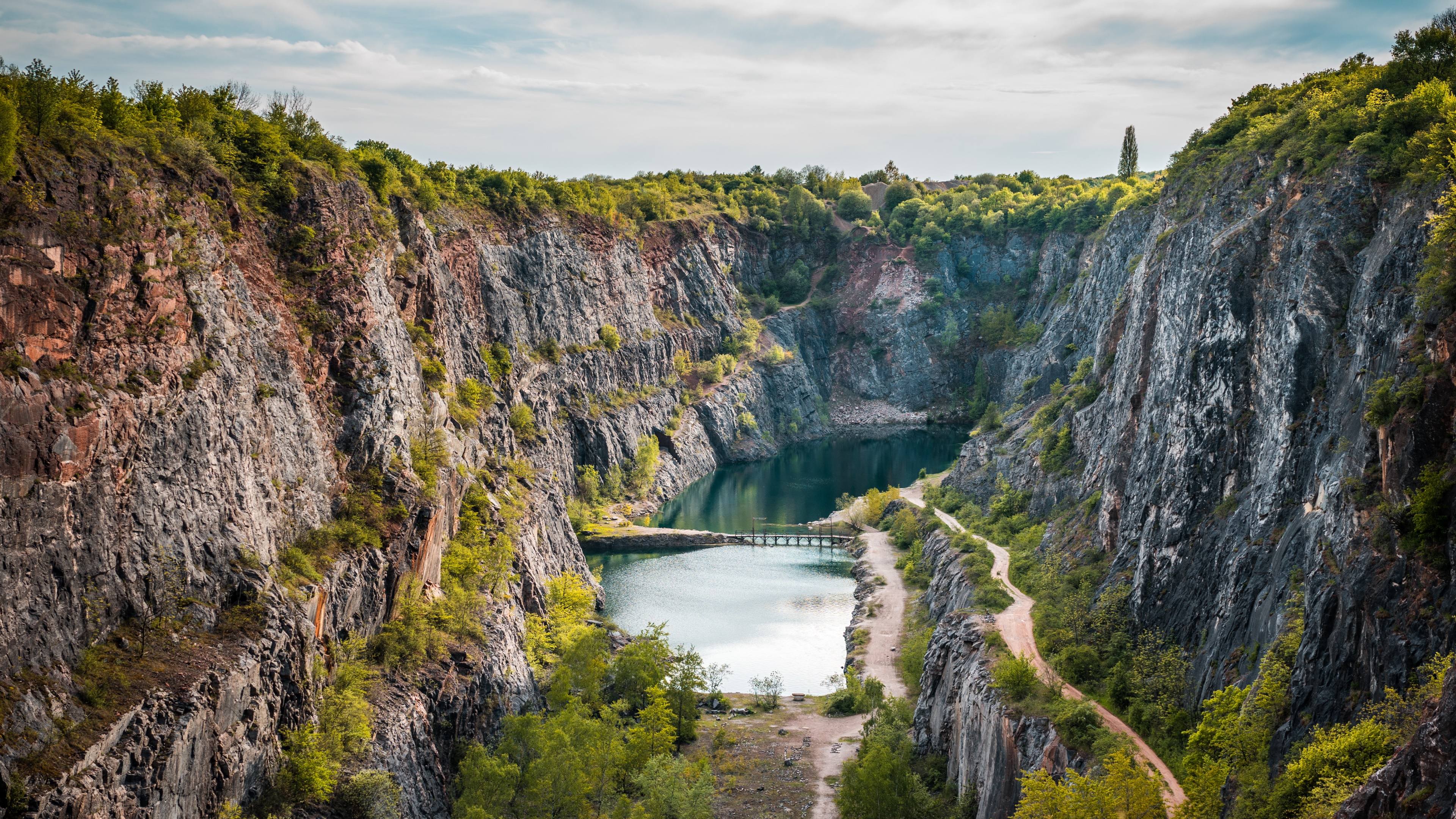 Download Quarry Nature Cliff 4k Ultra HD Wallpaper