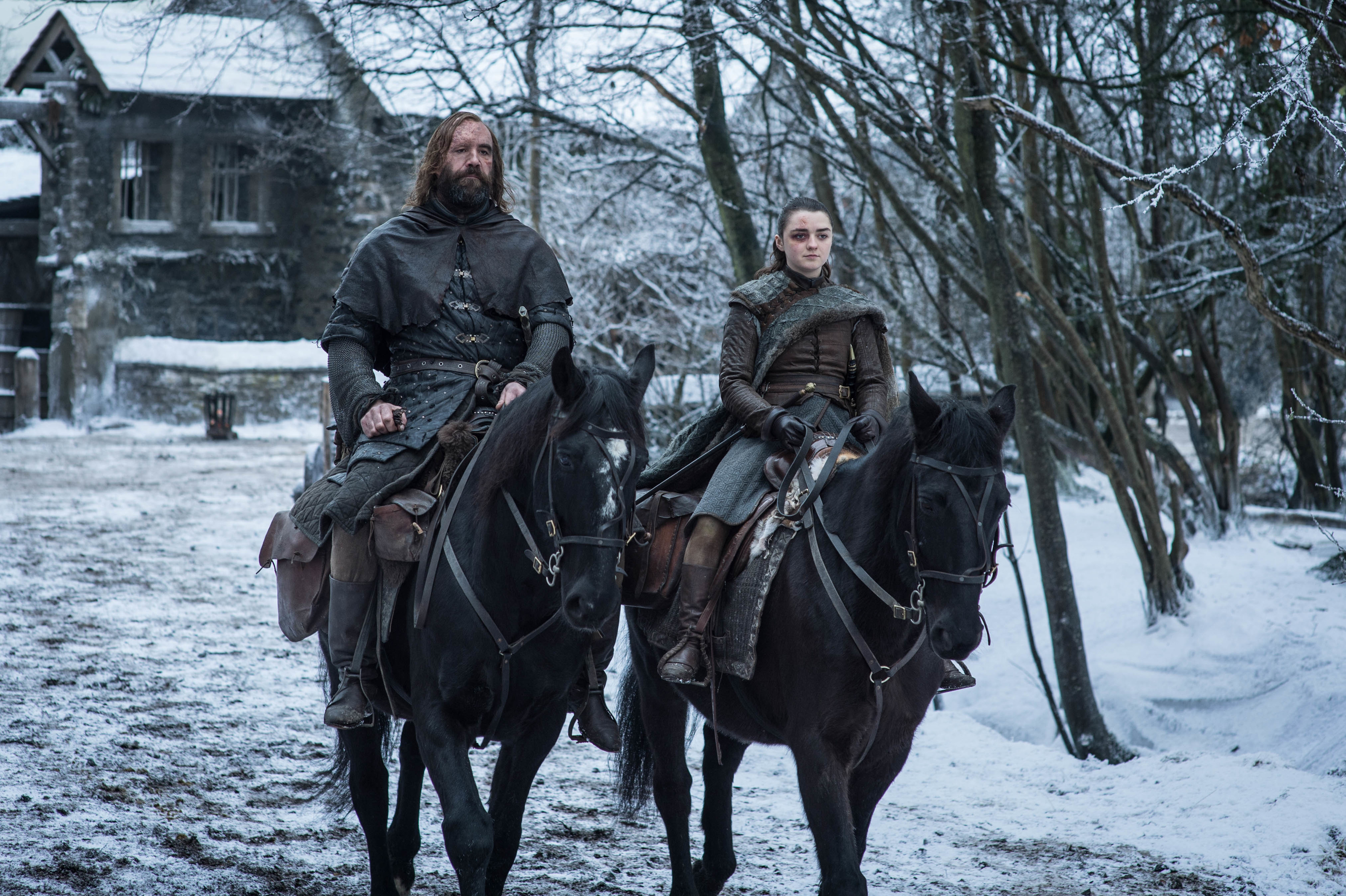 Download Rory McCann Maisie Williams Sandor Clegane Arya Stark Horse TV