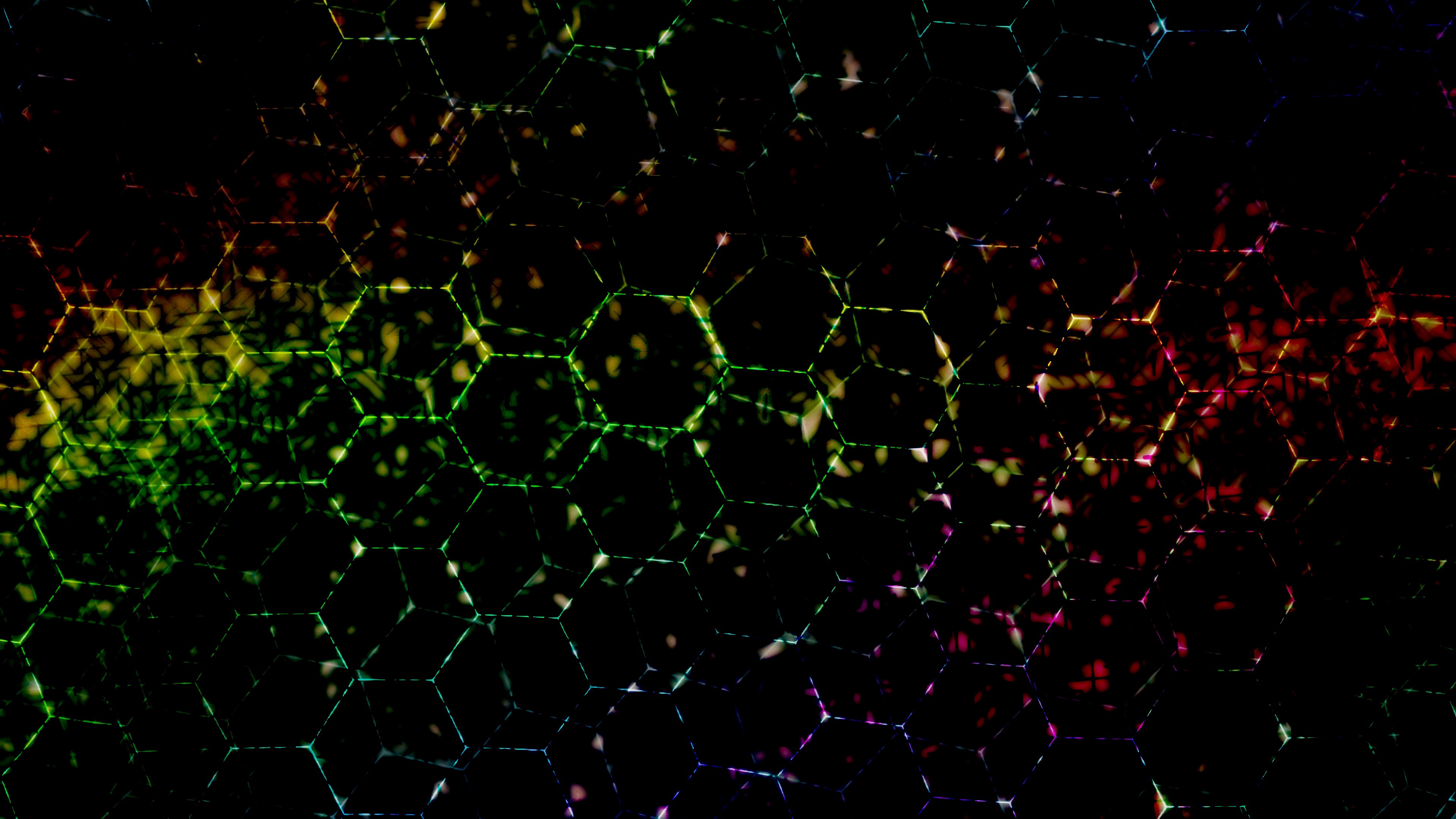 Download Colors Pattern Abstract Hexagon 4k Ultra HD Wallpaper by