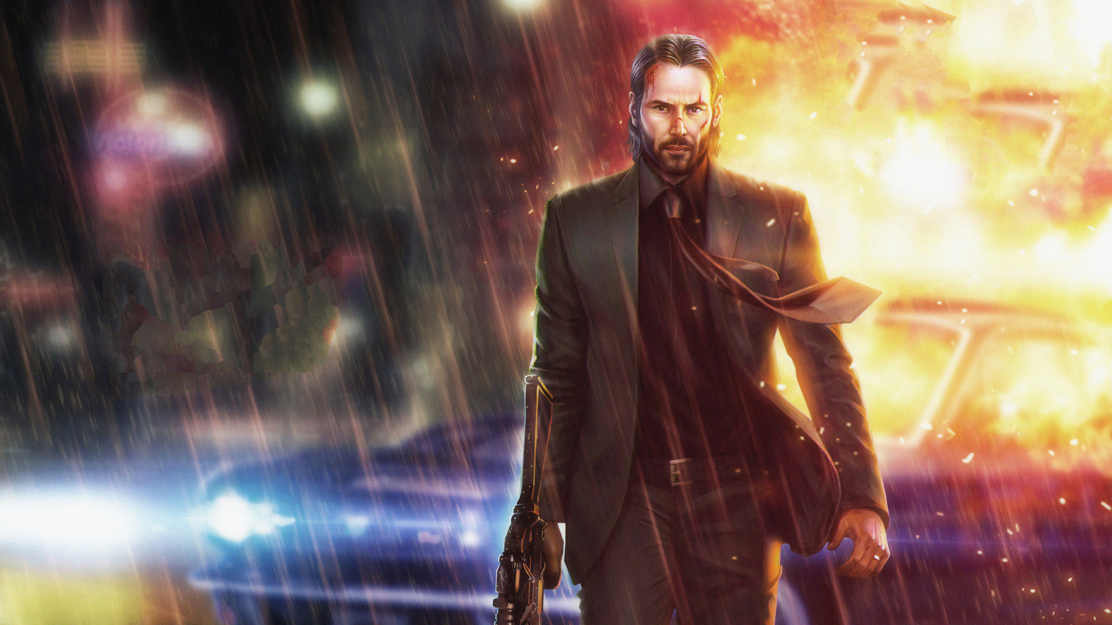 John Wick 4k Ultra HD Wallpaper Background Image 3840x2160 ID1030263 Wallpaper Abyss