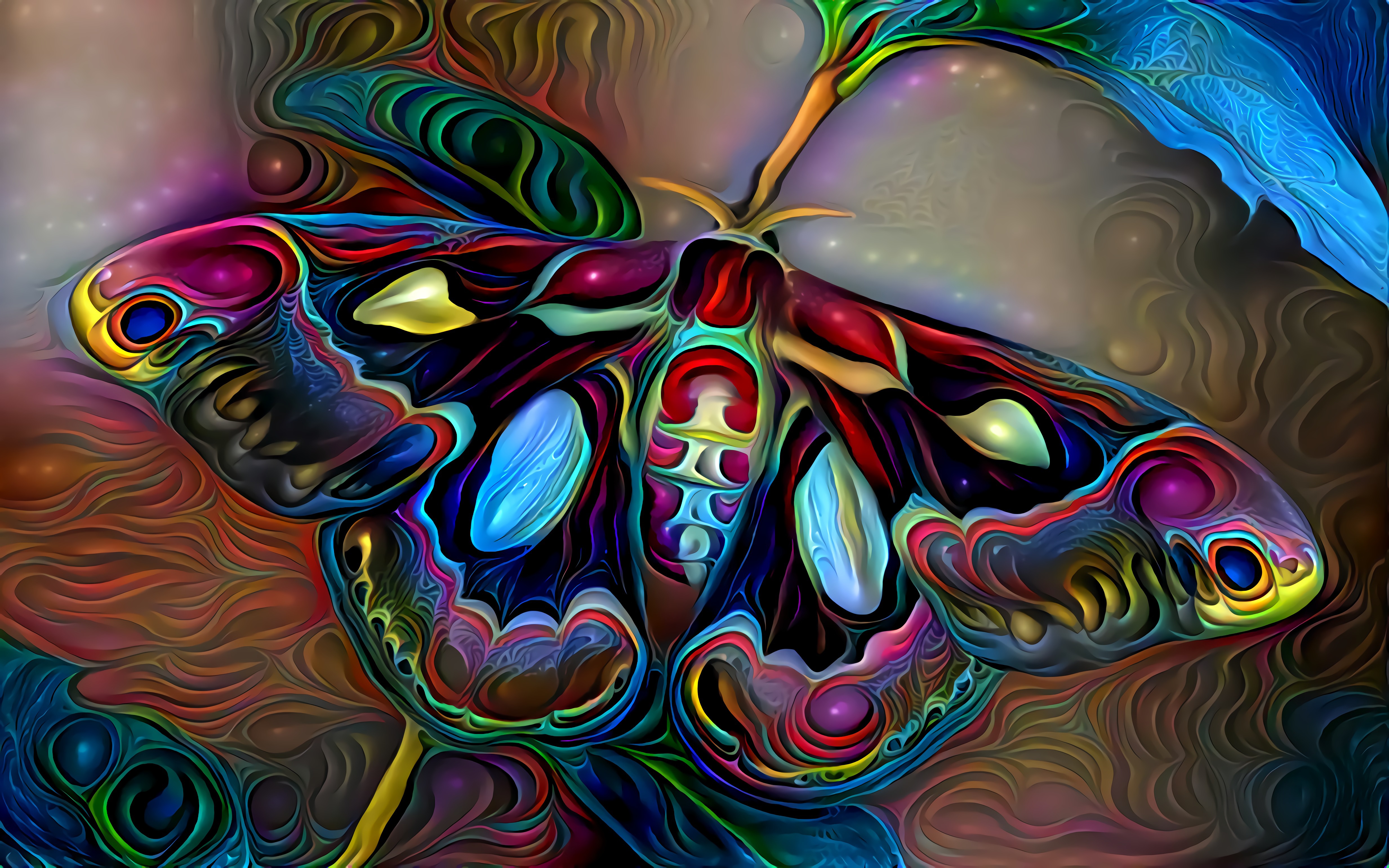 Download Colors Colorful Insect Artistic Butterfly 4k Ultra HD