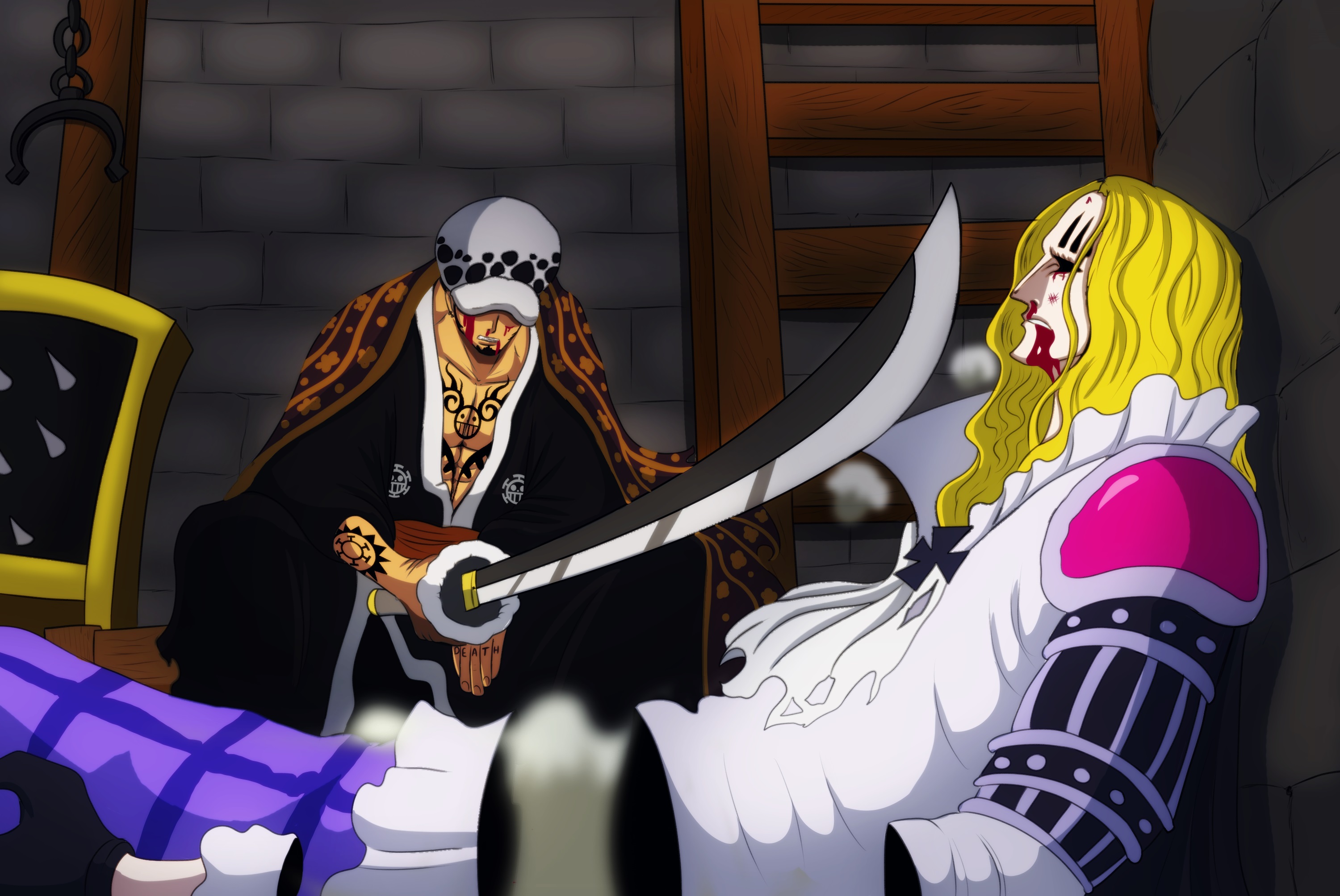 Download Basil Hawkins Trafalgar Law Anime One Piece HD Wallpaper by