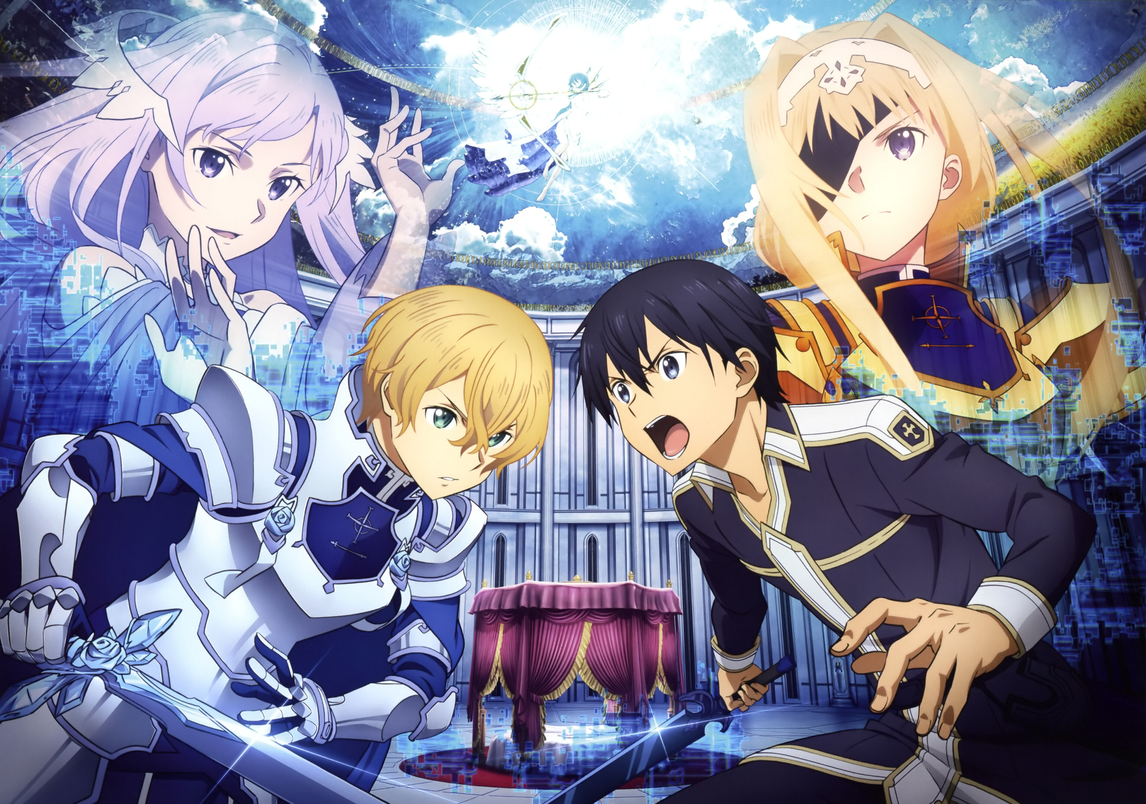 Sword Art Online Alicization HD Wallpaper Featuring Eugeo, Alice
