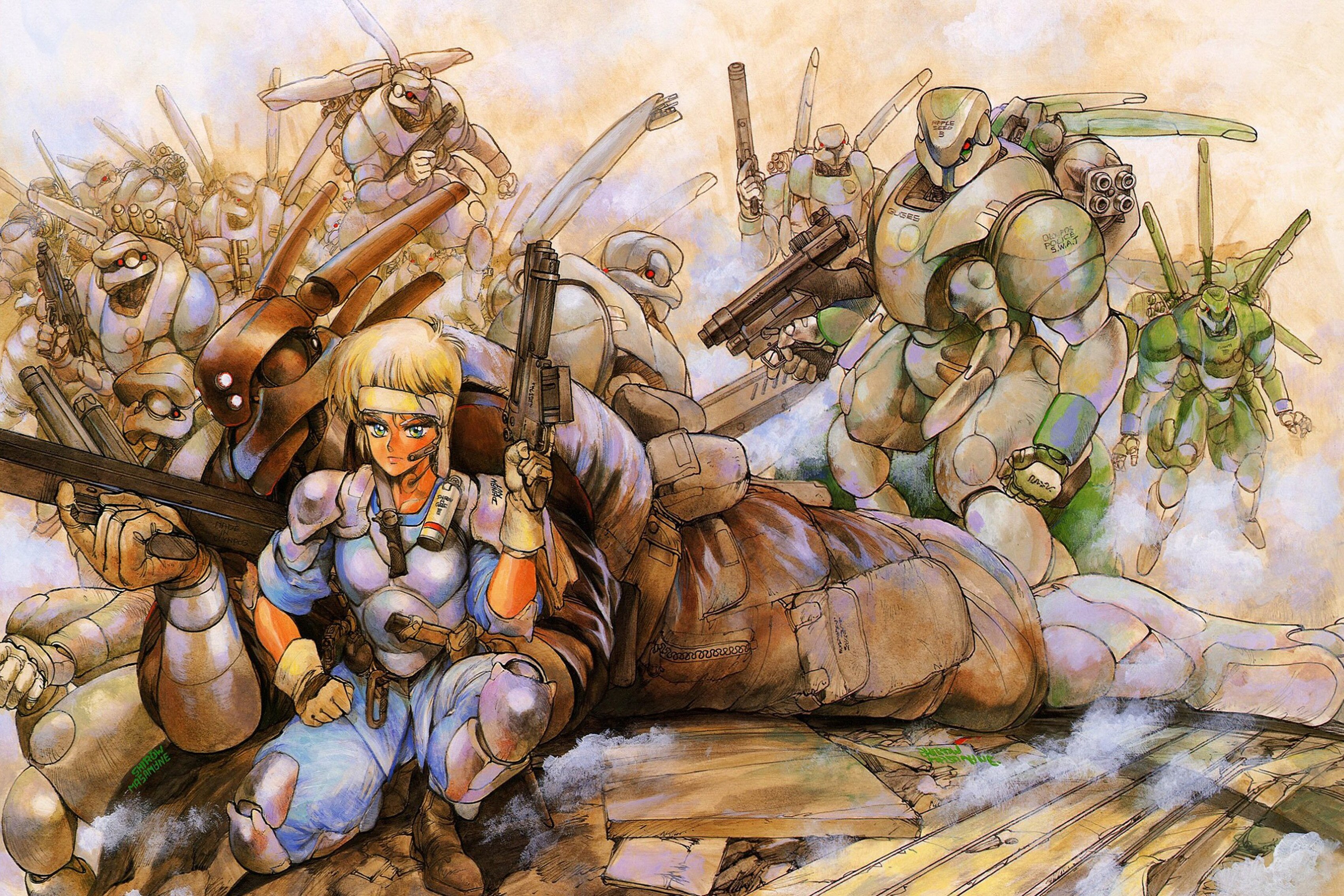 Download Anime Appleseed HD Wallpaper by Masamune Shirow