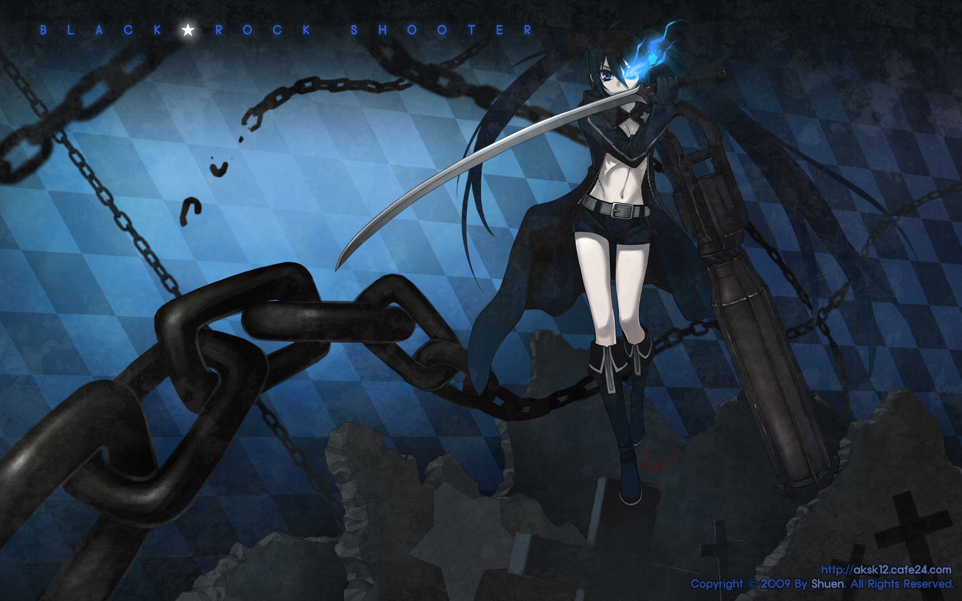 Download Anime Black Rock Shooter HD Wallpaper