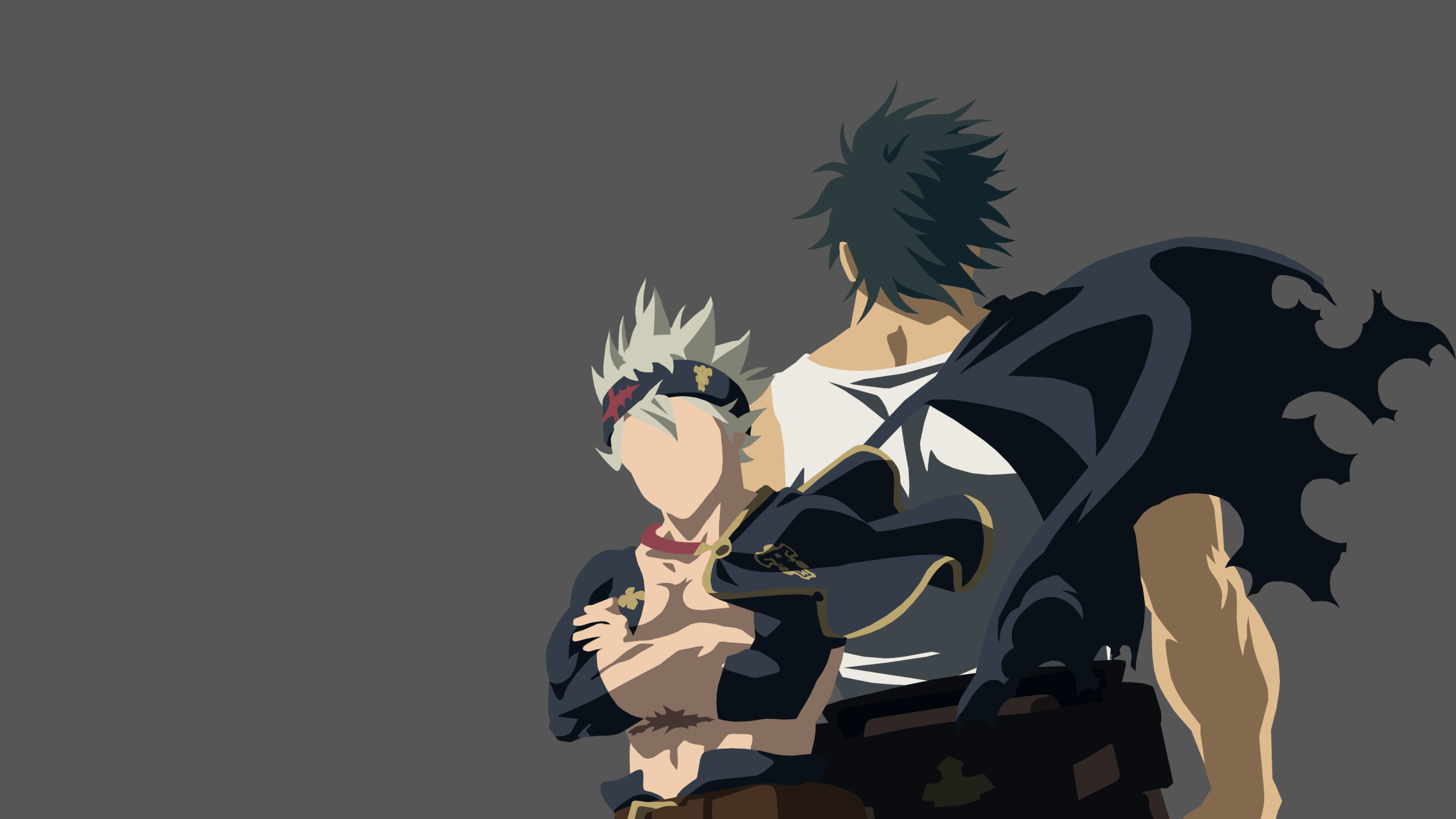 Download Minimalist Yami Sukehiro Asta (Black Clover) Anime Black