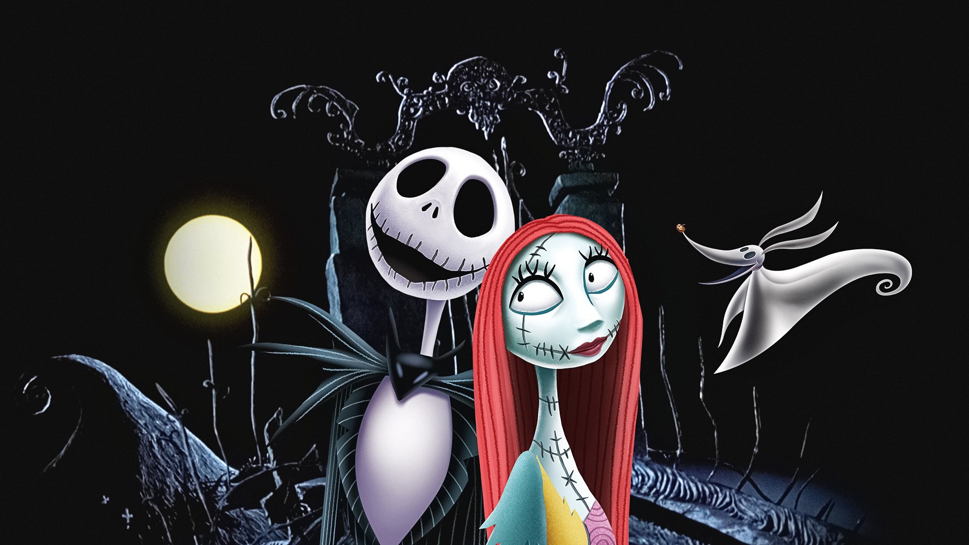 Jack Skellington And Sally Desktop Wallpaper