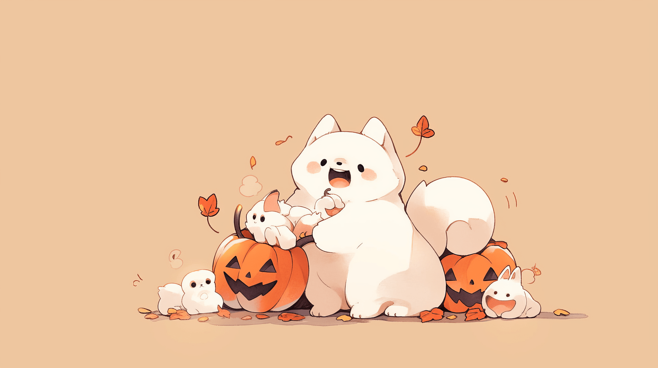 Halloween Dog Festive HD Wallpaper by Laxmonaut