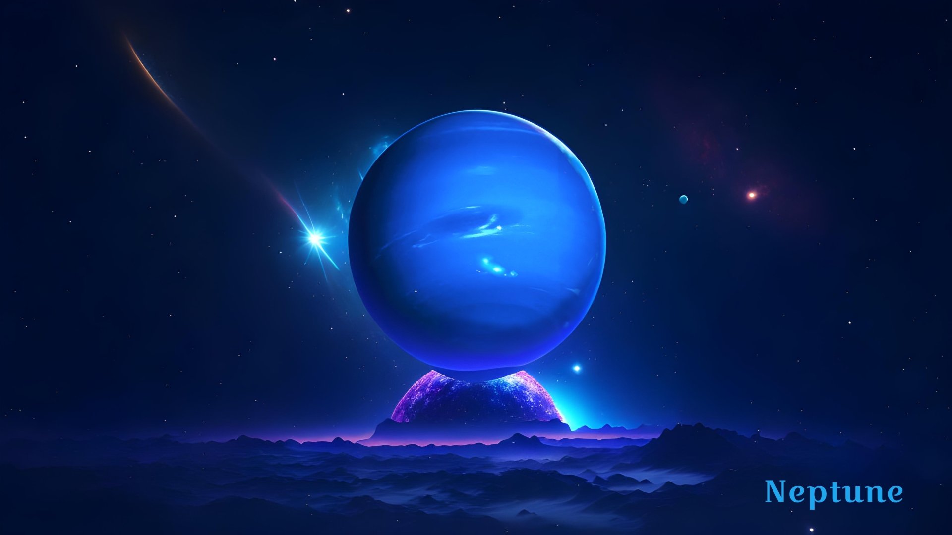 Neon Neptune by Z A Y N O S