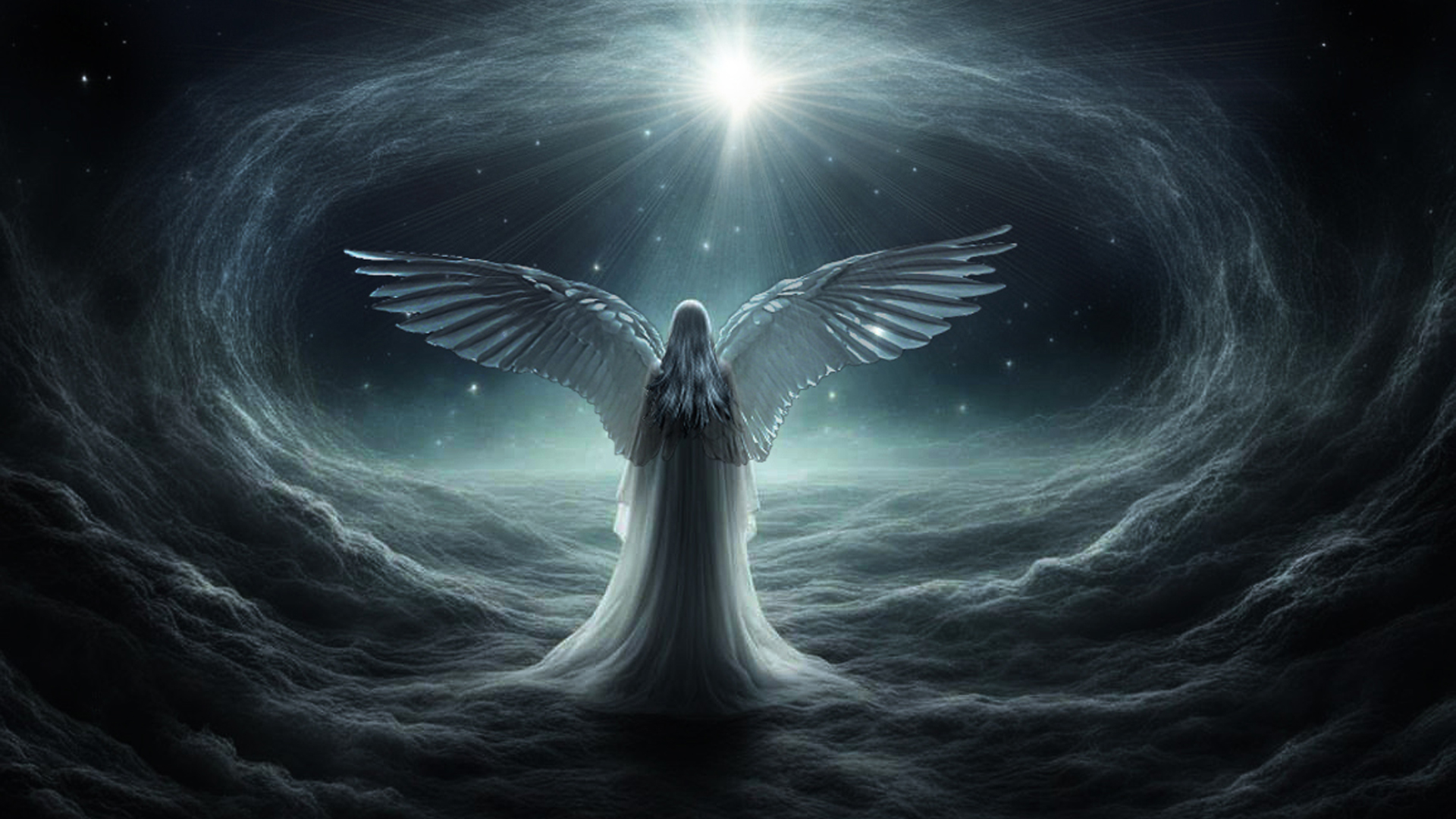 Download Cloud Sky Light Divine Fantasy Angel HD Wallpaper