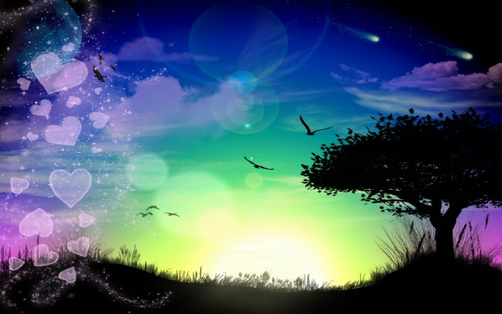 Beautiful sunset HD Wallpaper Background Image