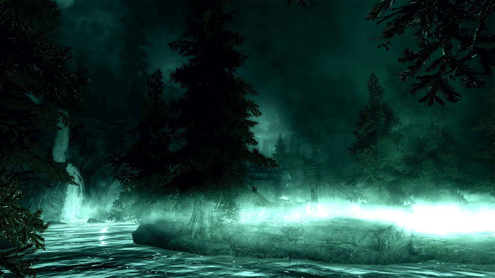 Skyrim Enchanted Forest HD Wallpaper