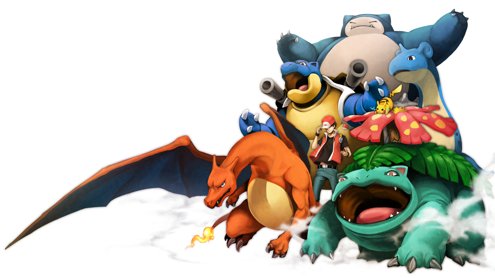 HD Wallpaper Iconic Pokémon from Red and Blue