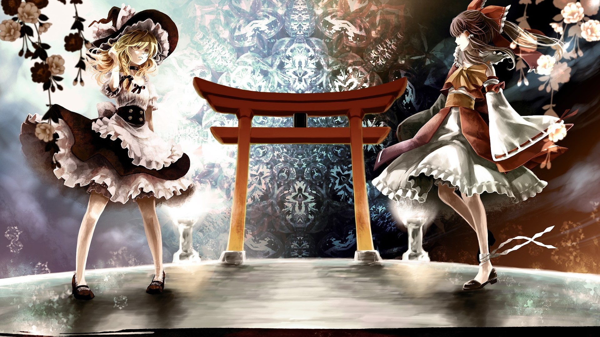 Hakurei And Marisa Kirisame Computer Wallpapers, Desktop Backgrounds