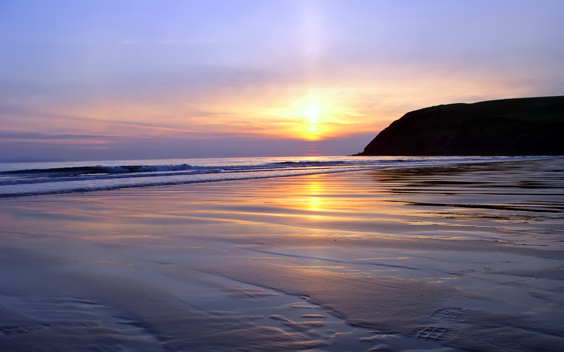 Coucher de Soleil Full HD Fond d'écran and ArrièrePlan
