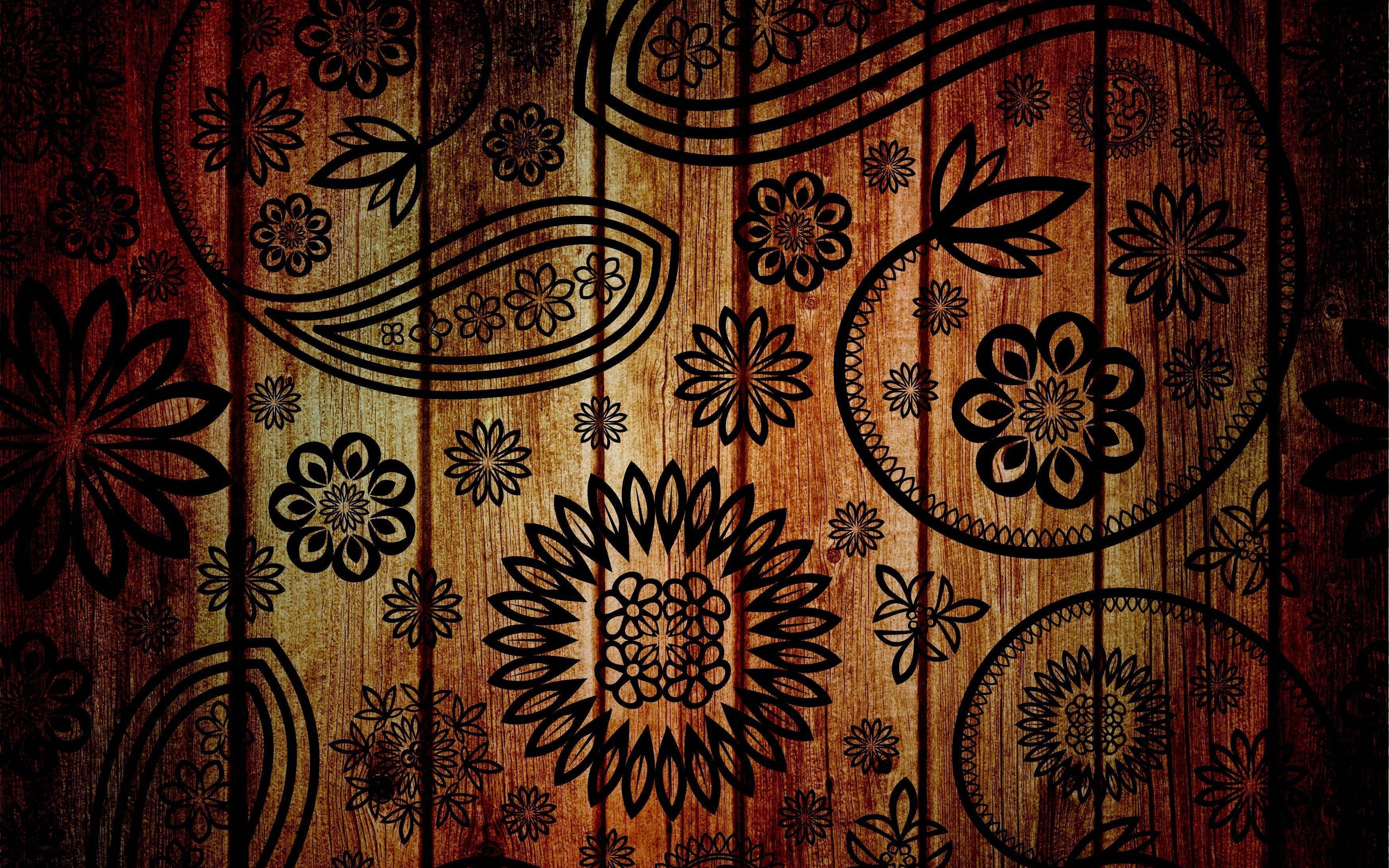 Artistic Wood Patterns HD Wallpaper