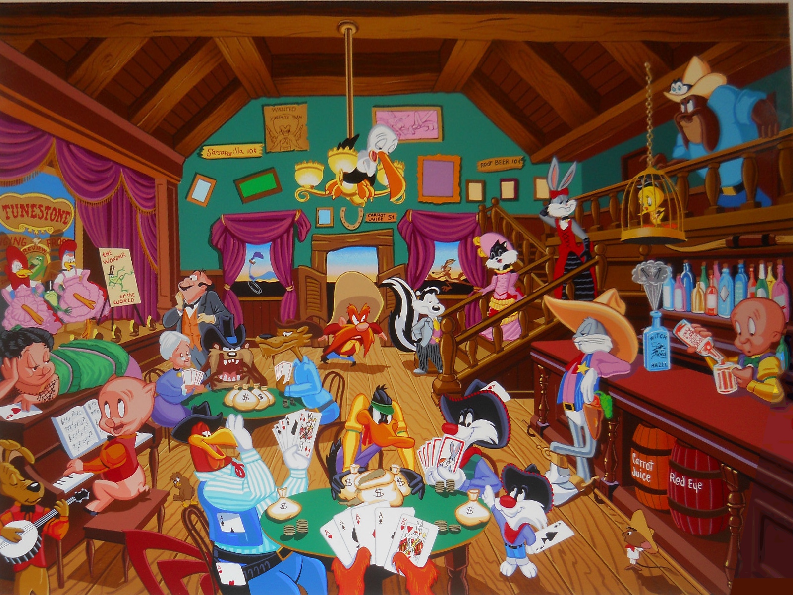 looney tunes saloon Wallpaper and Background Image 1600x1200 ID