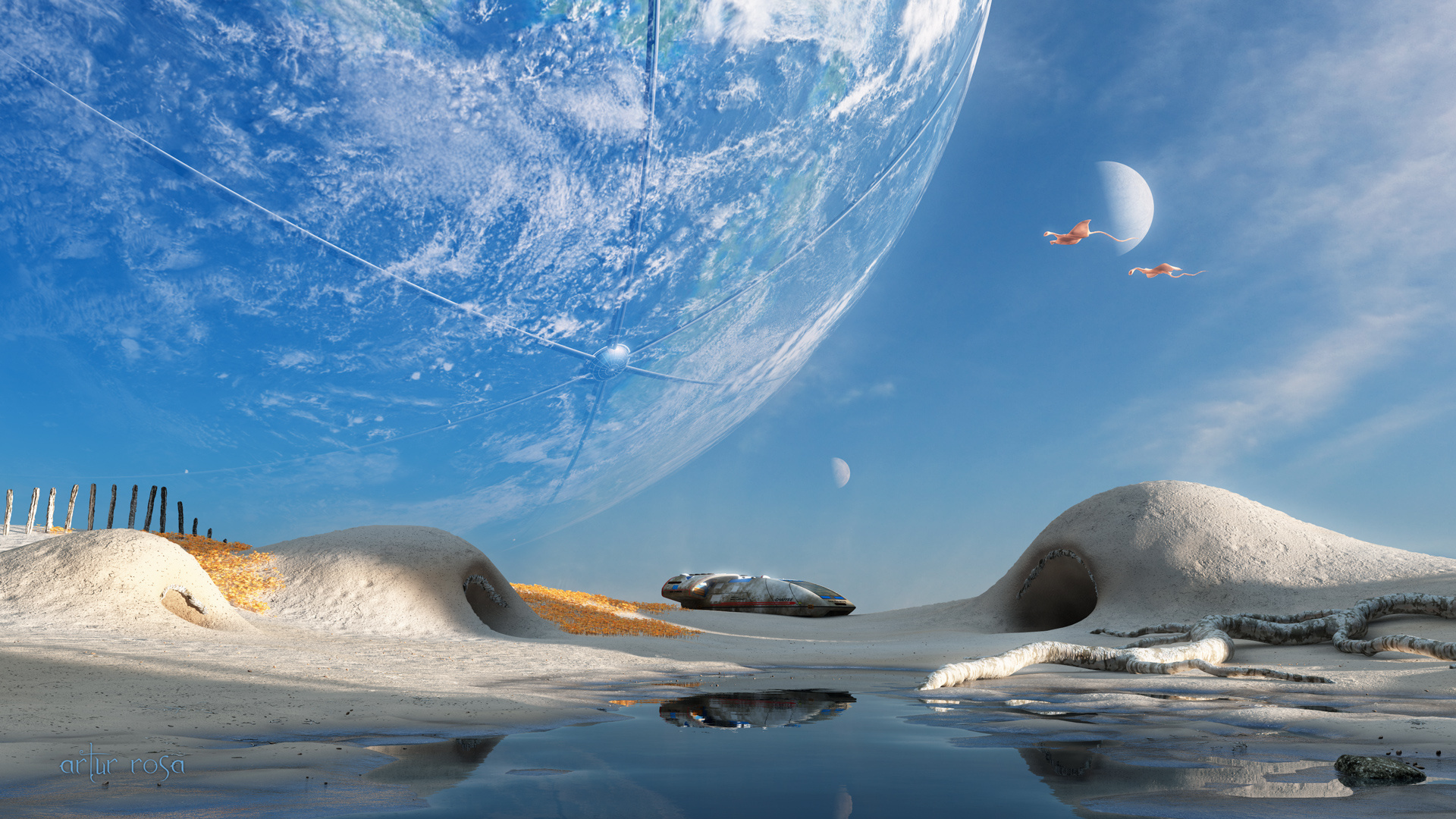 Sci Fi Landscape HD Wallpaper Background Image 1920x1080