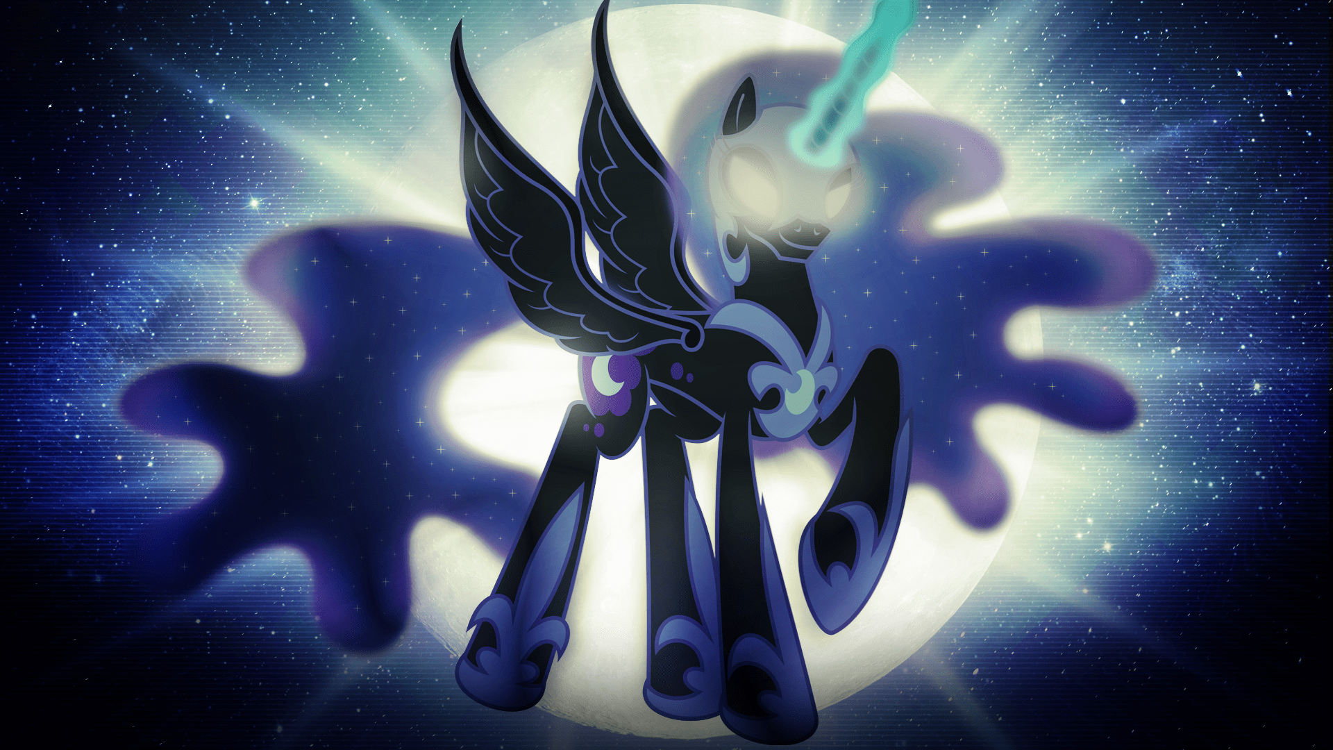 Nightmare Moon Stare Papel de Parede HD Plano de Fundo 1920x1080