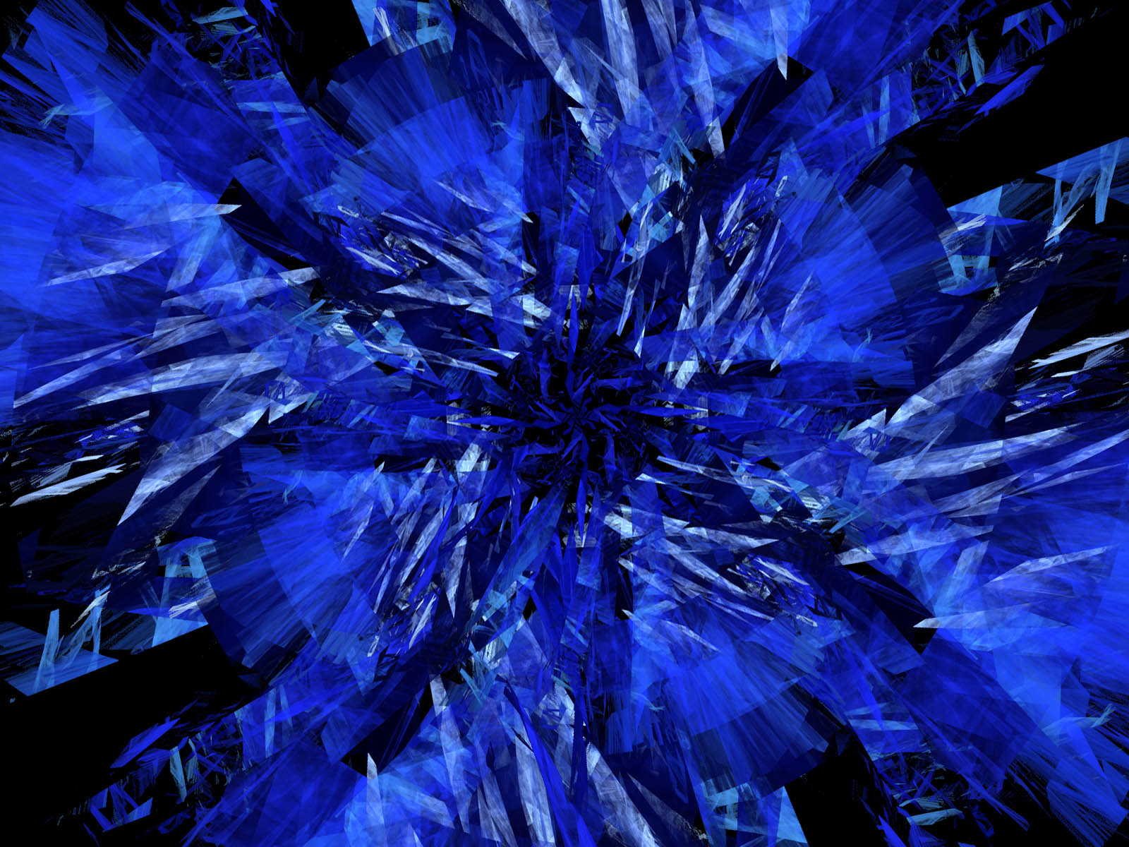 Abstract Blue Explosion HD Wallpaper