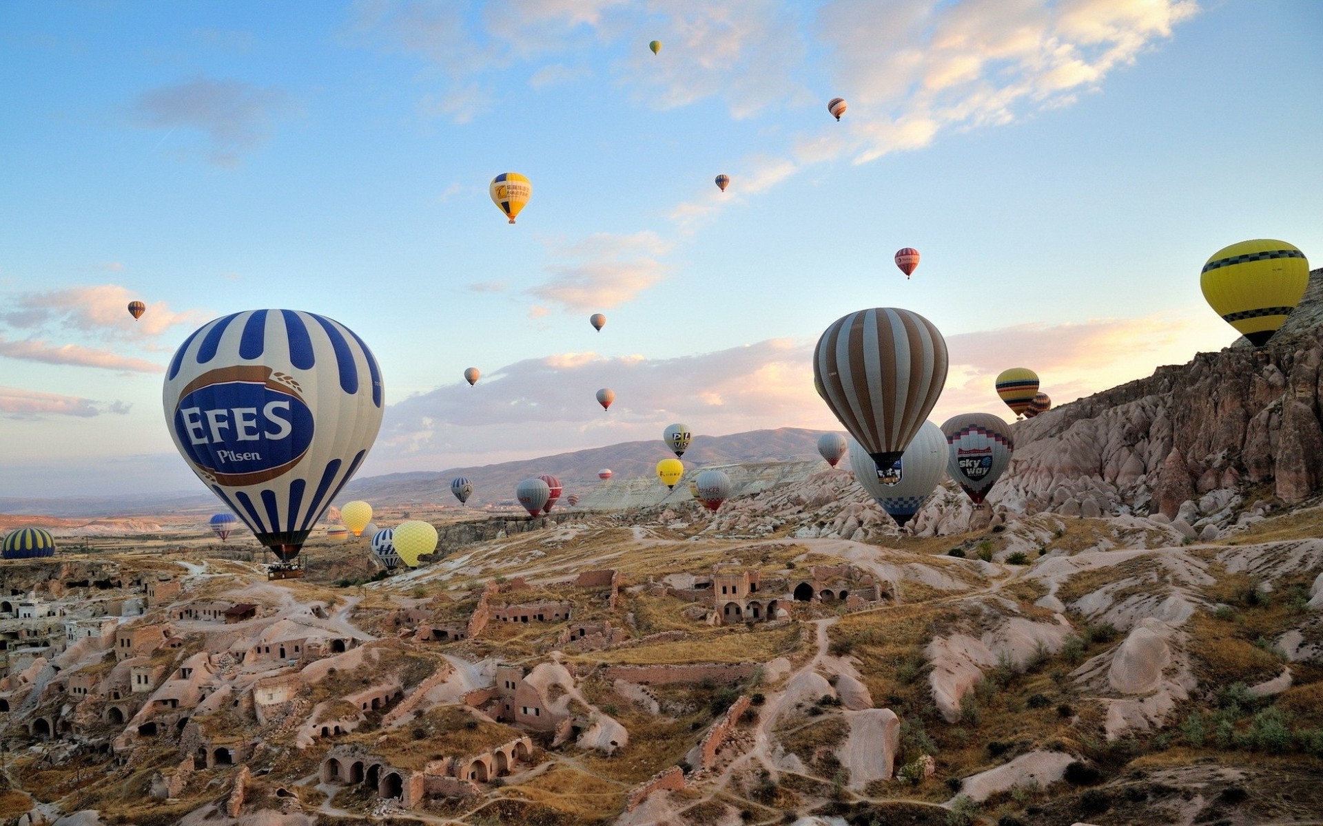 Download Turkey Cappadocia Vehicle Hot Air Balloon HD Wallpaper